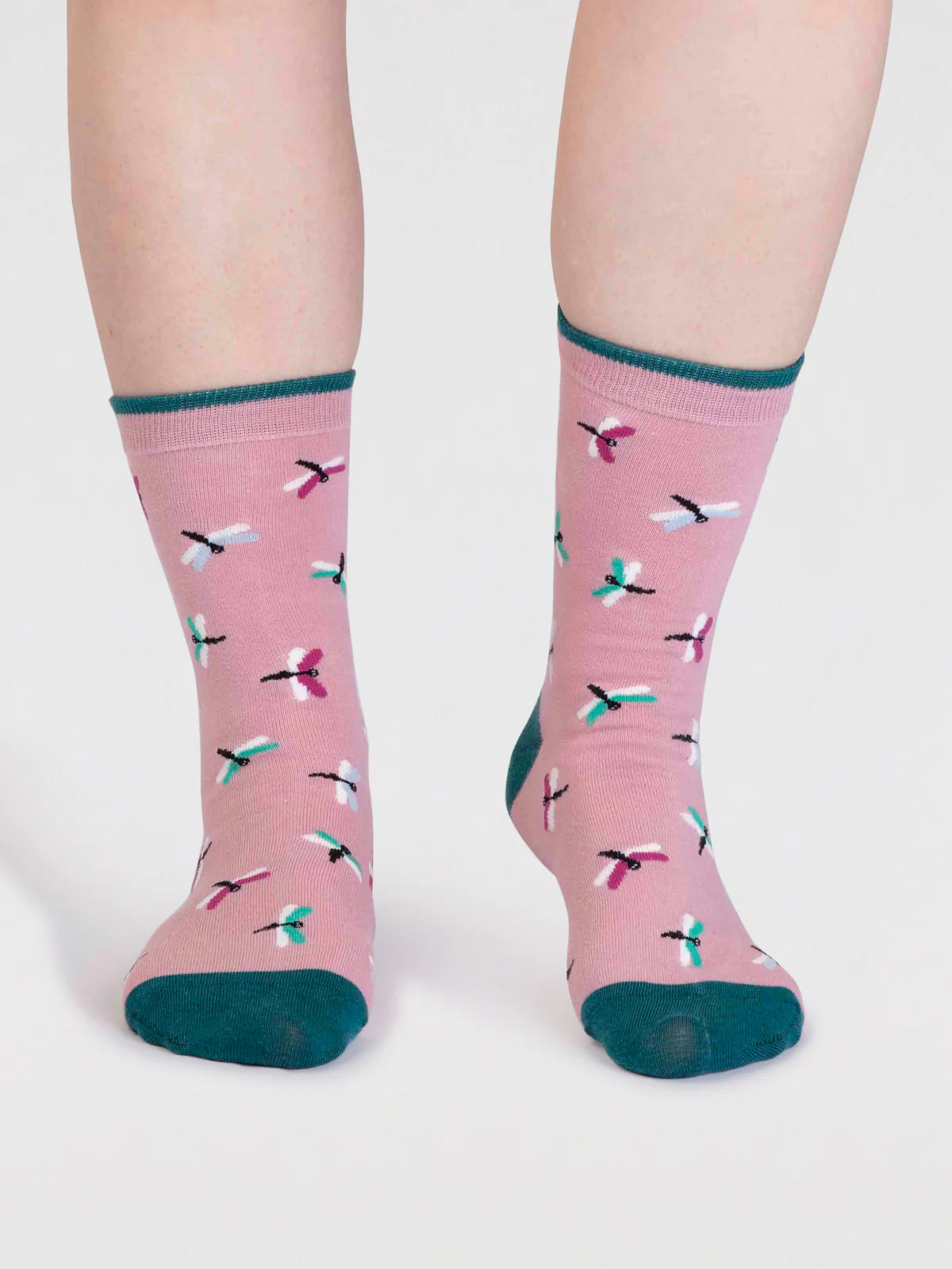 Cece Organic Cotton Bug Socks - Petal Pink - Flockneti