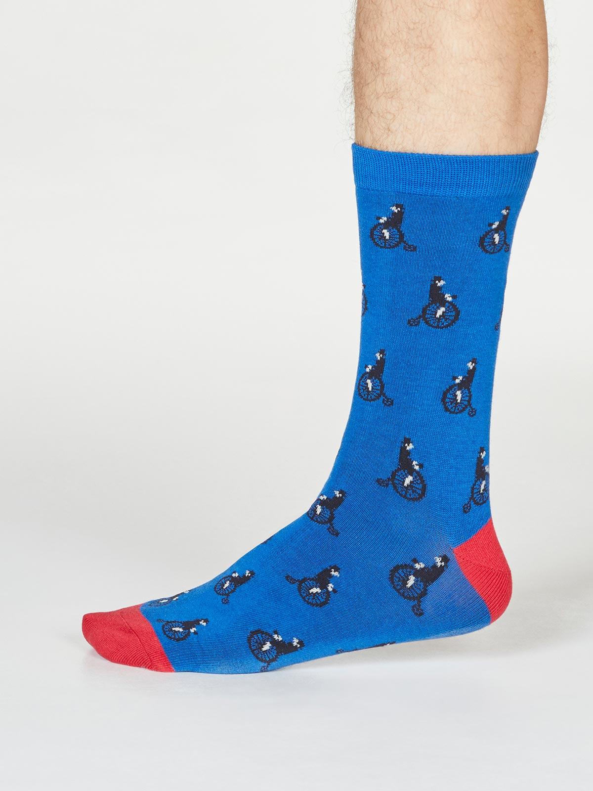Ashton Bicycle Socks - Bright Blue - Flockneti