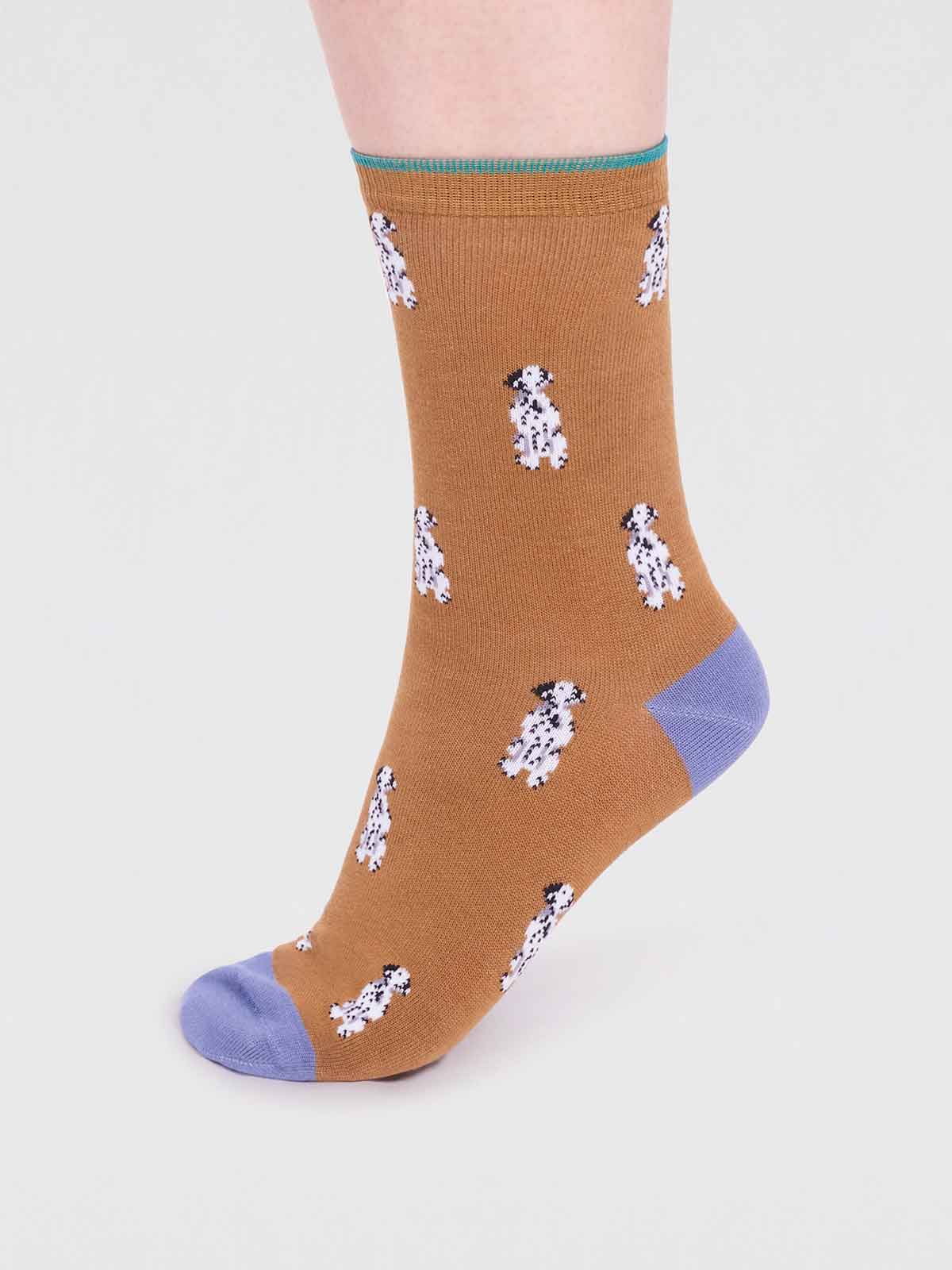 Kenna Bamboo Dog Socks - Straw Yellow - Flockneti