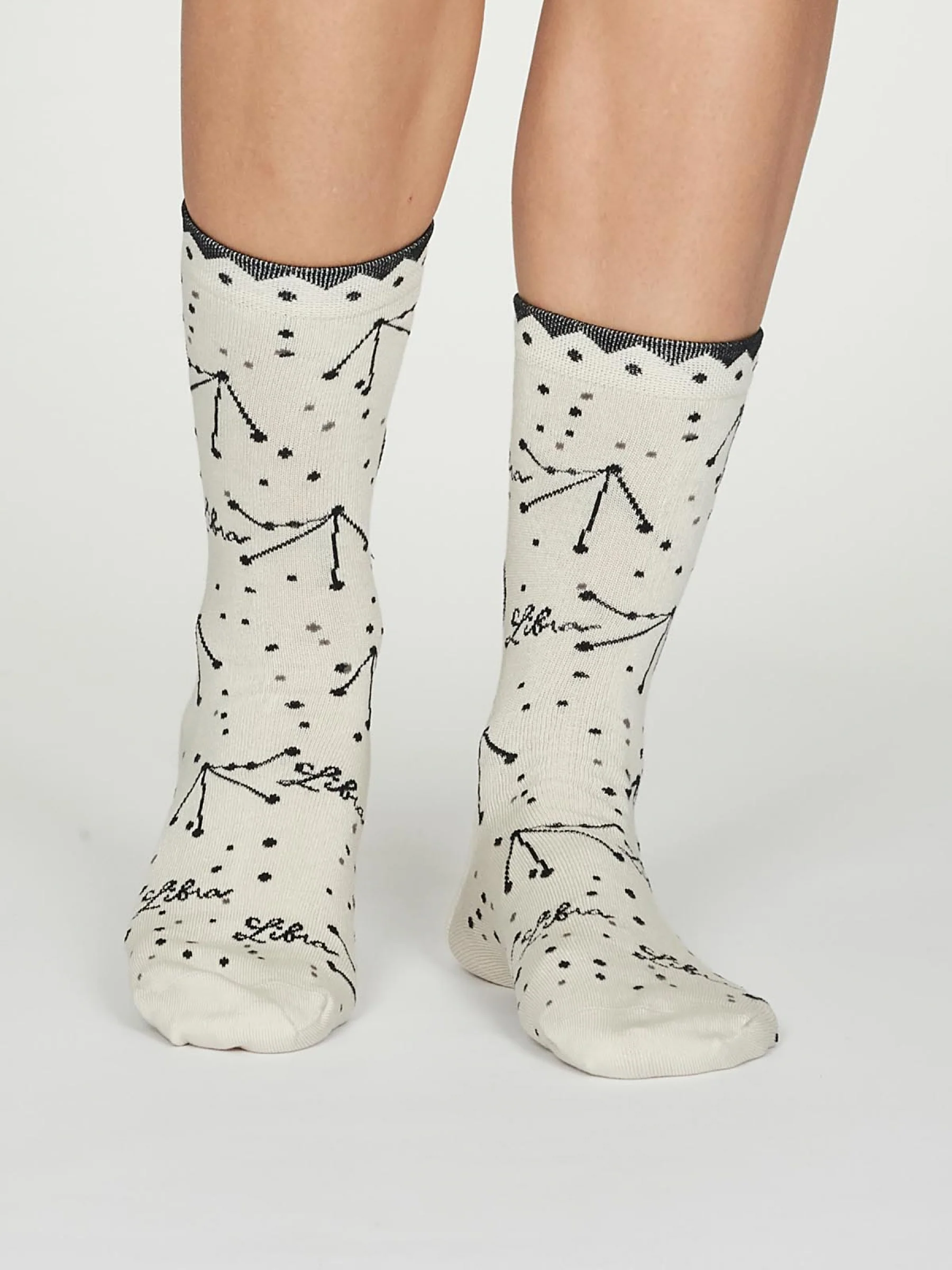 Libra Zodiac Bamboo Organic Cotton Horoscope Star Sign Socks - Flockneti