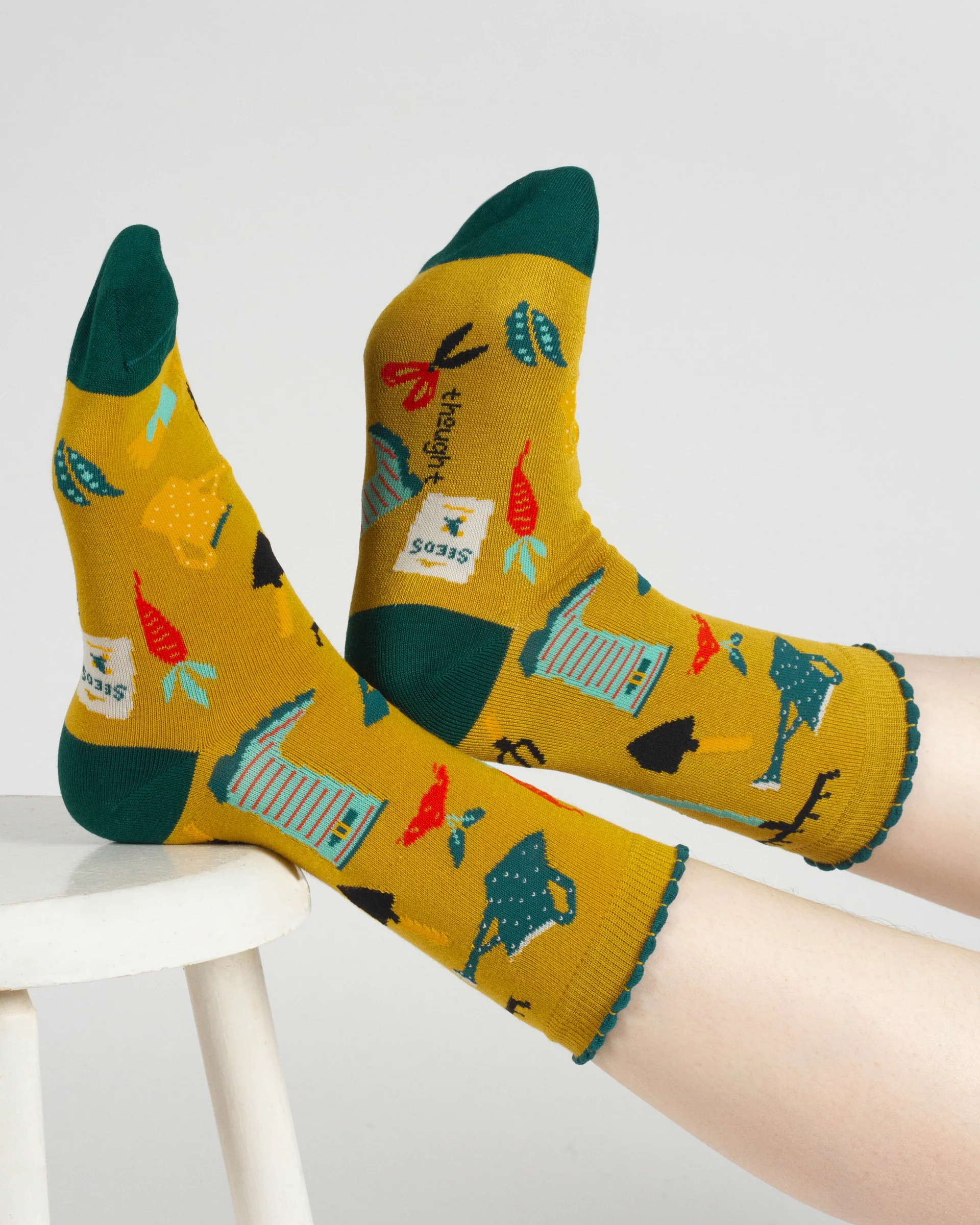 A Perfect Afternoon Organic Cotton Gift Box of 4 Socks - Multi - Flockneti