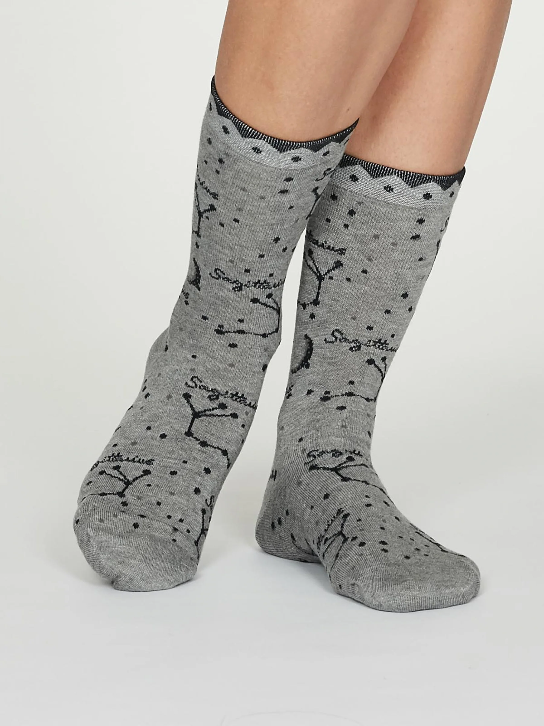 Sagittarius Zodiac Bamboo Organic Cotton Horoscope Star Sign Socks - Flockneti