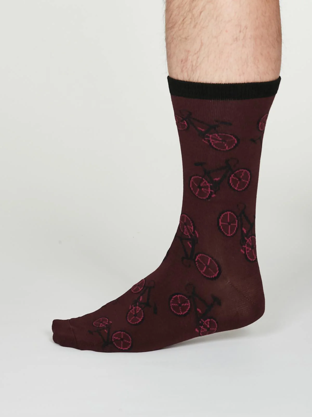 Wesley Socks - Burgundy - Flockneti