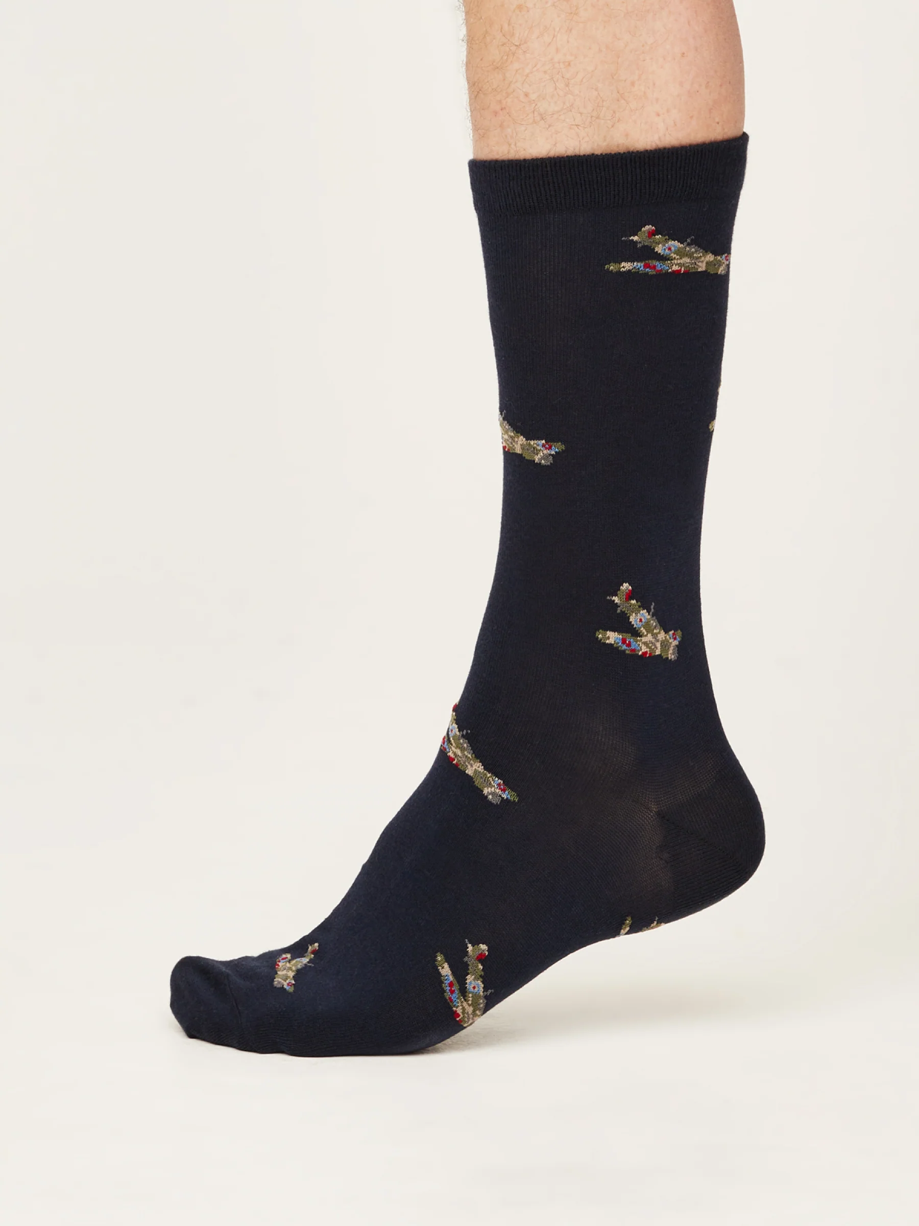 Spitfire Plane Socks In A Bag - Dark Navy - Flockneti