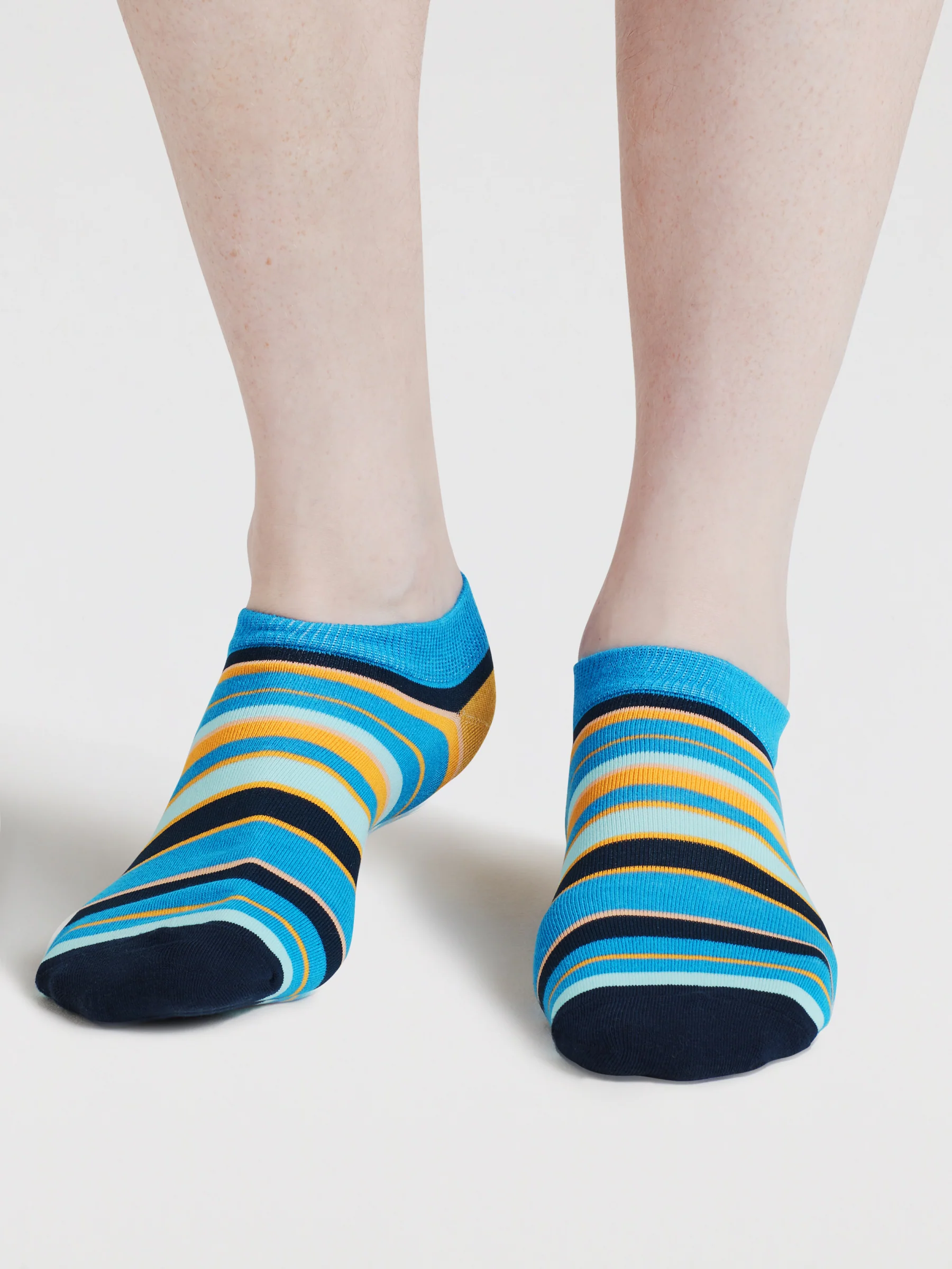 Agot Stripe & Spot Organic Cotton 3 Pack Socks - Multi - Flockneti