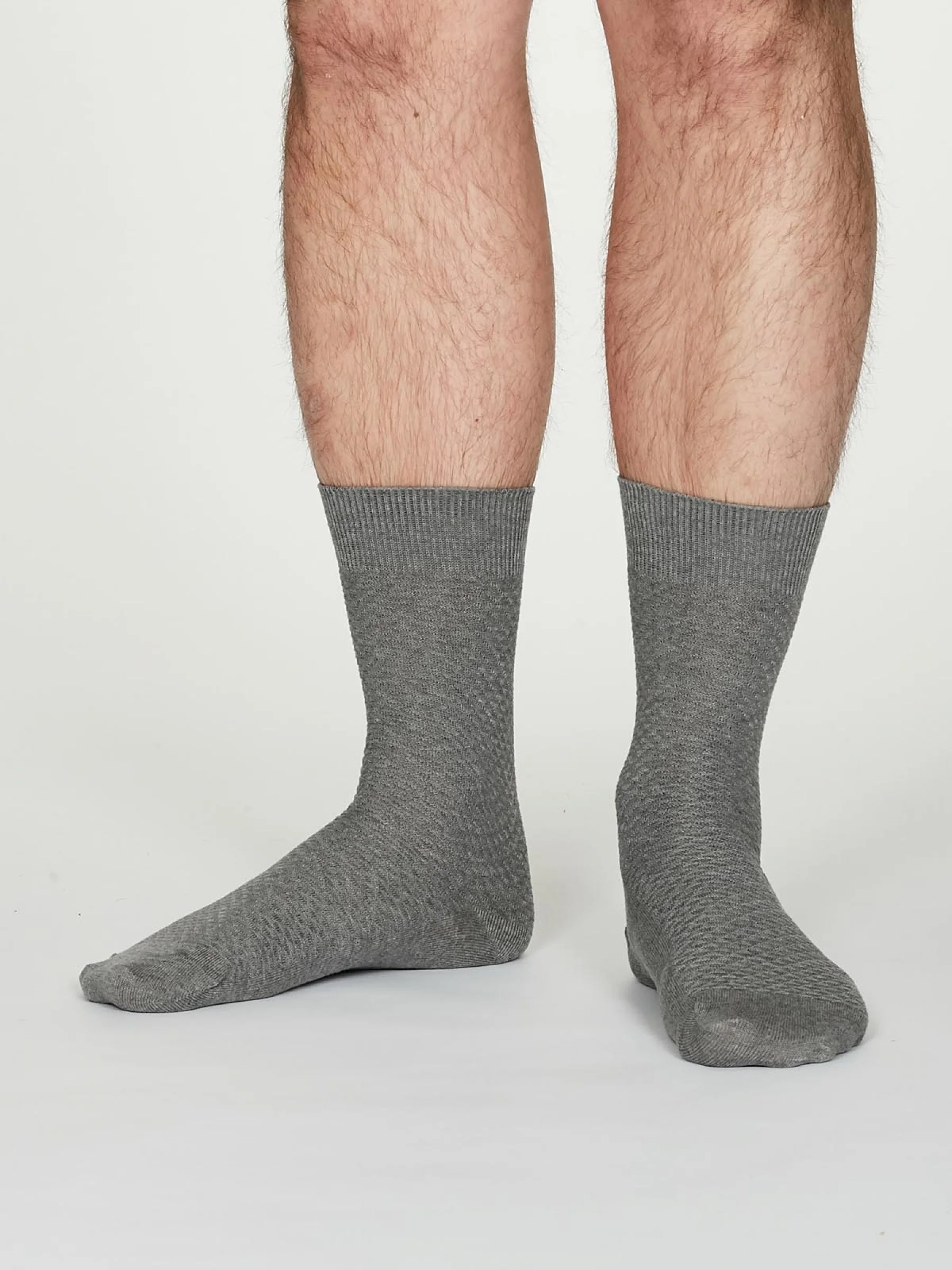 GEOFFREY SOCKS - MID GREY MARLE - Flockneti