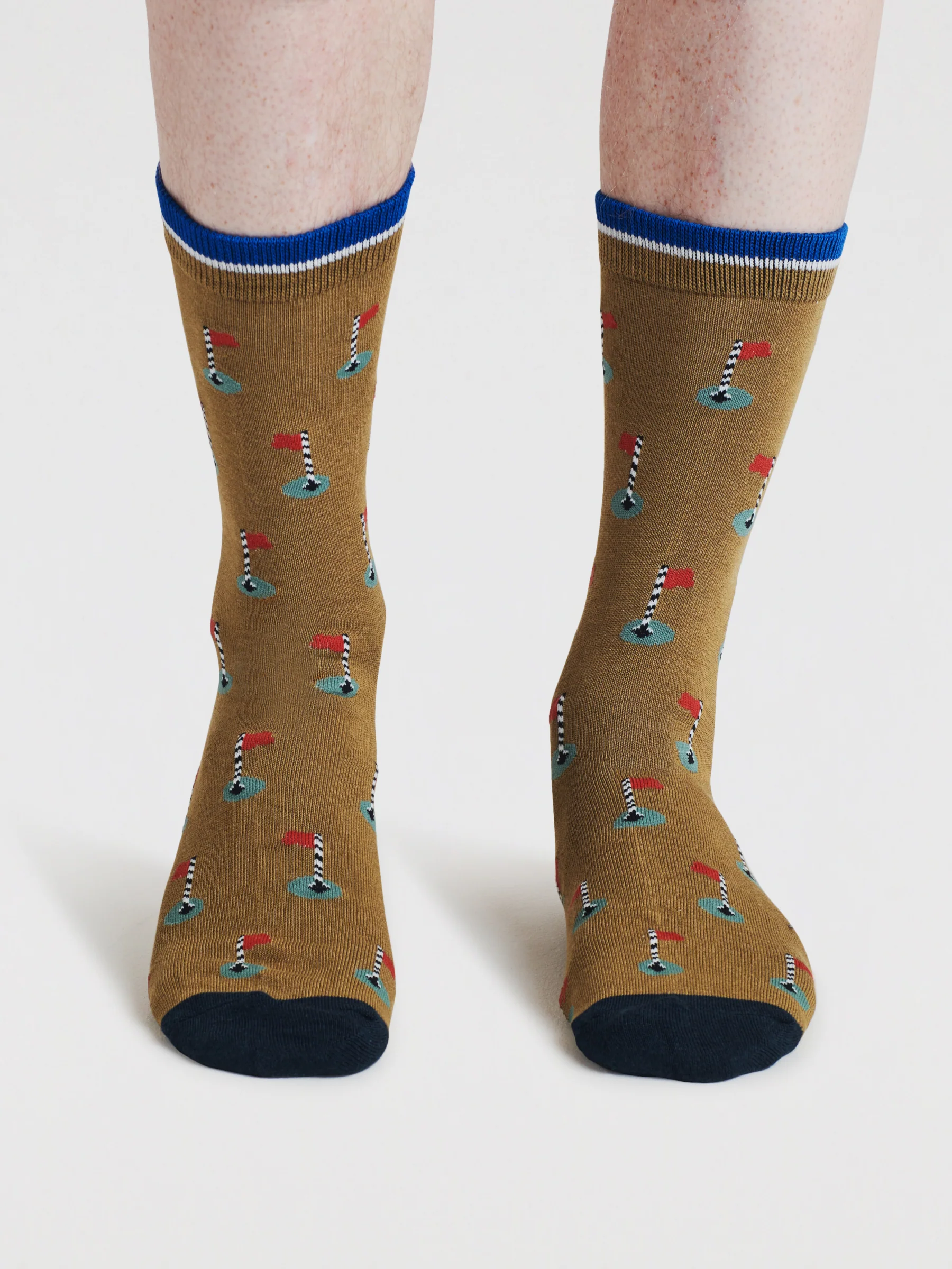 Kinley Golf Bamboo 2 Socks Gift Bag - Caper Green - Flockneti