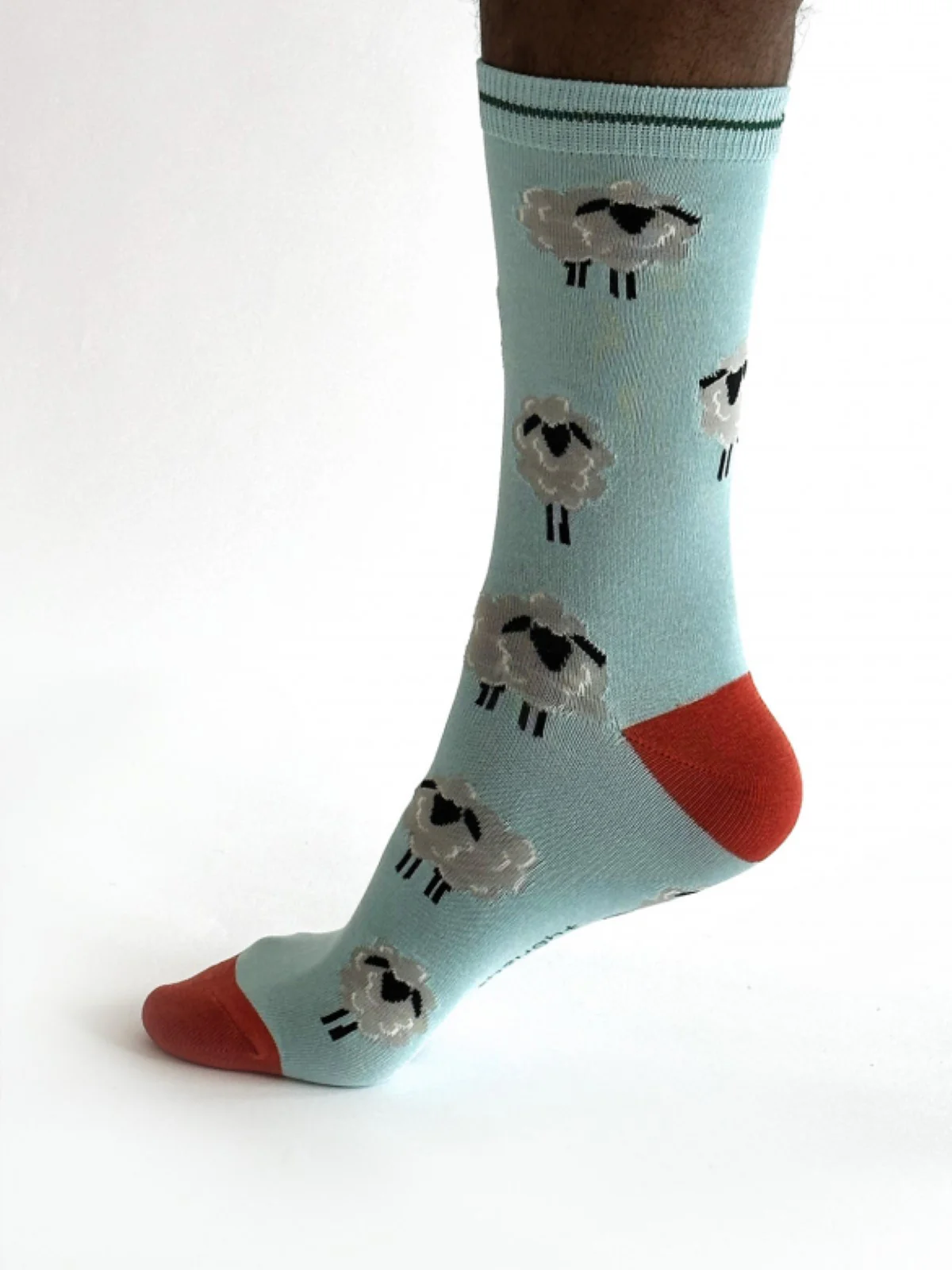 Elliot Sheep Bamboo Socks - Light Blue - Flockneti