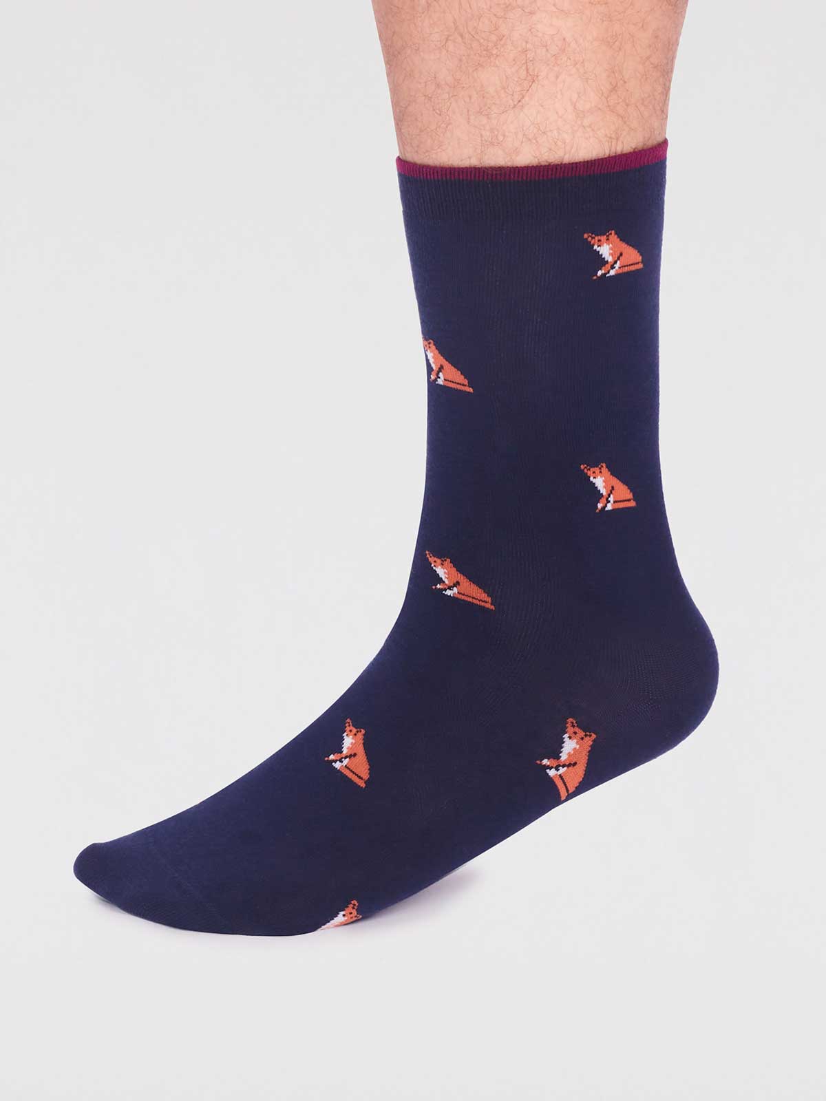Jamal Organic Cotton Animal Socks - Navy - Flockneti