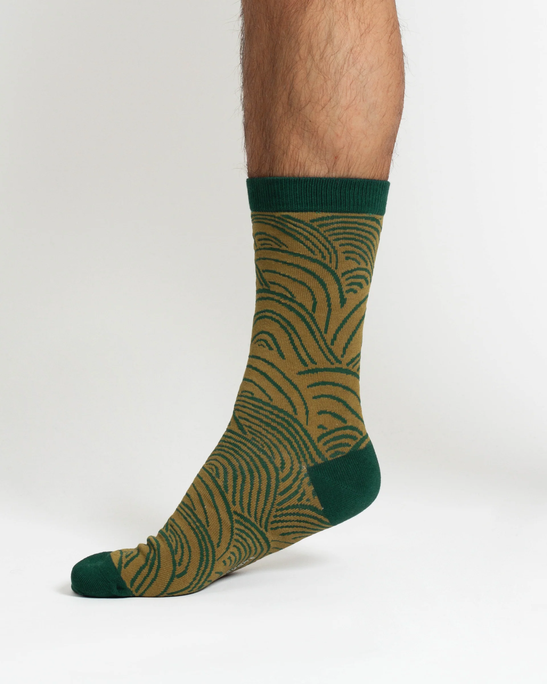 Mountain Range Bamboo Gift Box of 4 Socks - Green/Navy/Grey - Flockneti