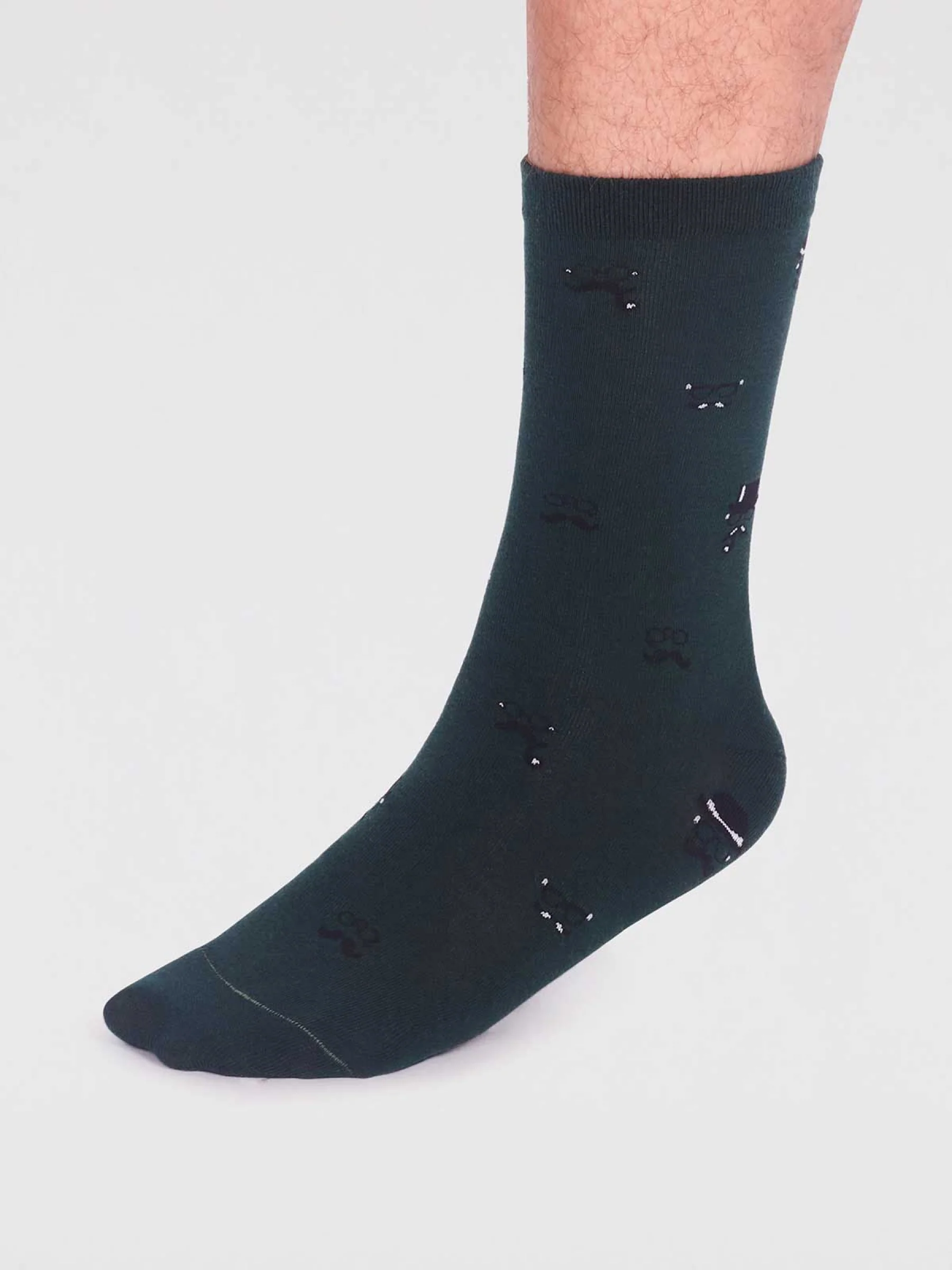 Jett Organic Cotton Smart Socks - Forest Green - Flockneti