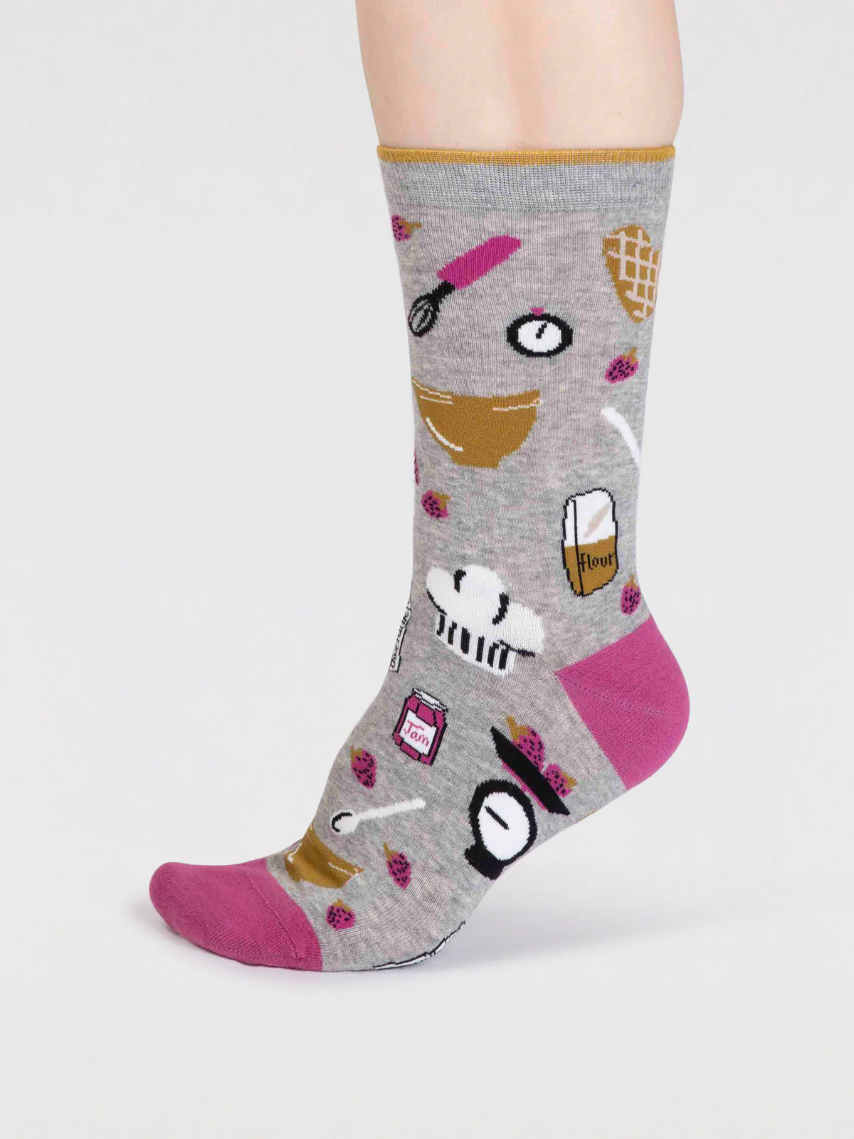 Victoria Organic Cotton Socks In A Bag - Grey Marle - Flockneti