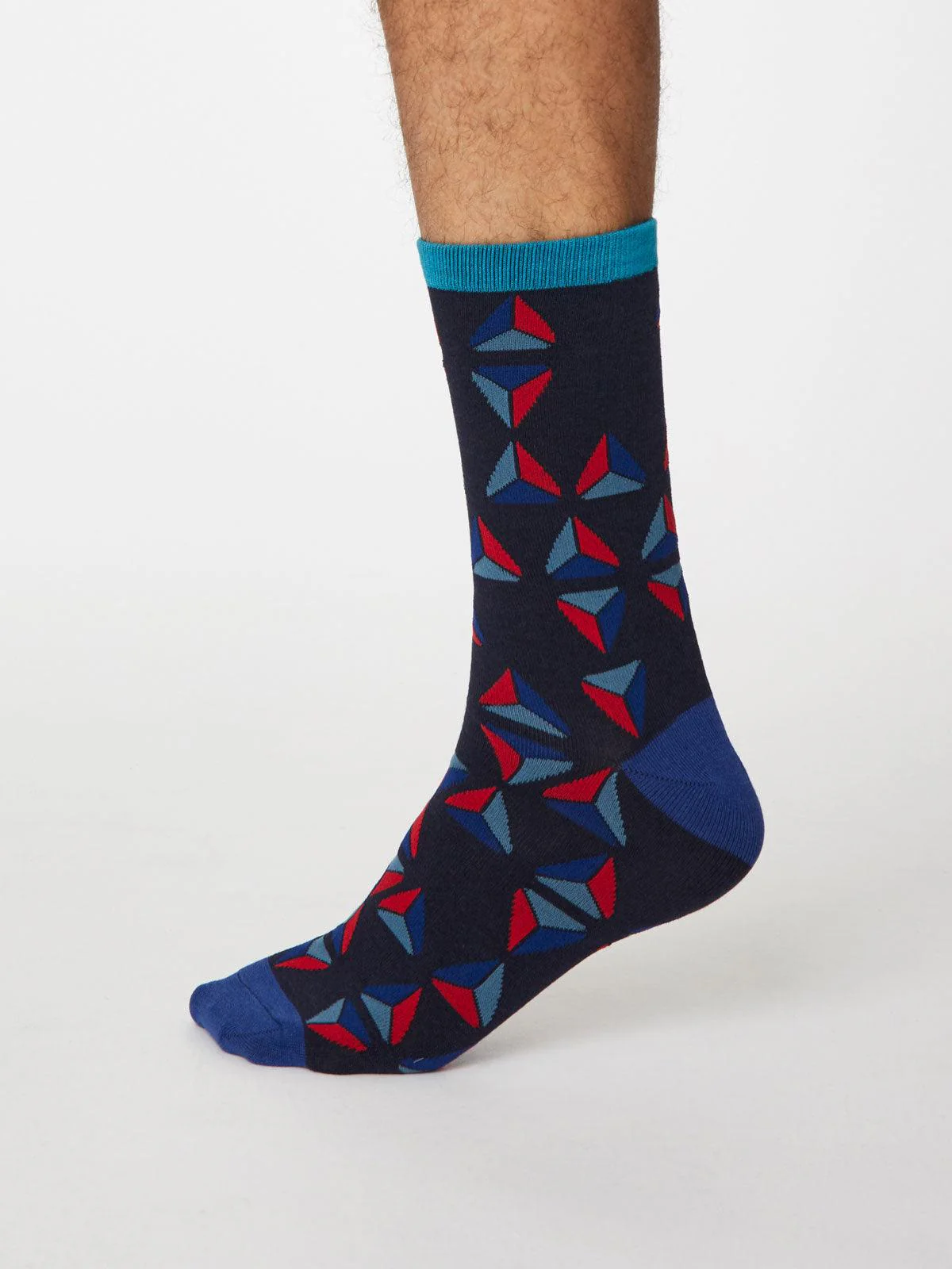 Geometrico Socks - Dark Navy - Flockneti
