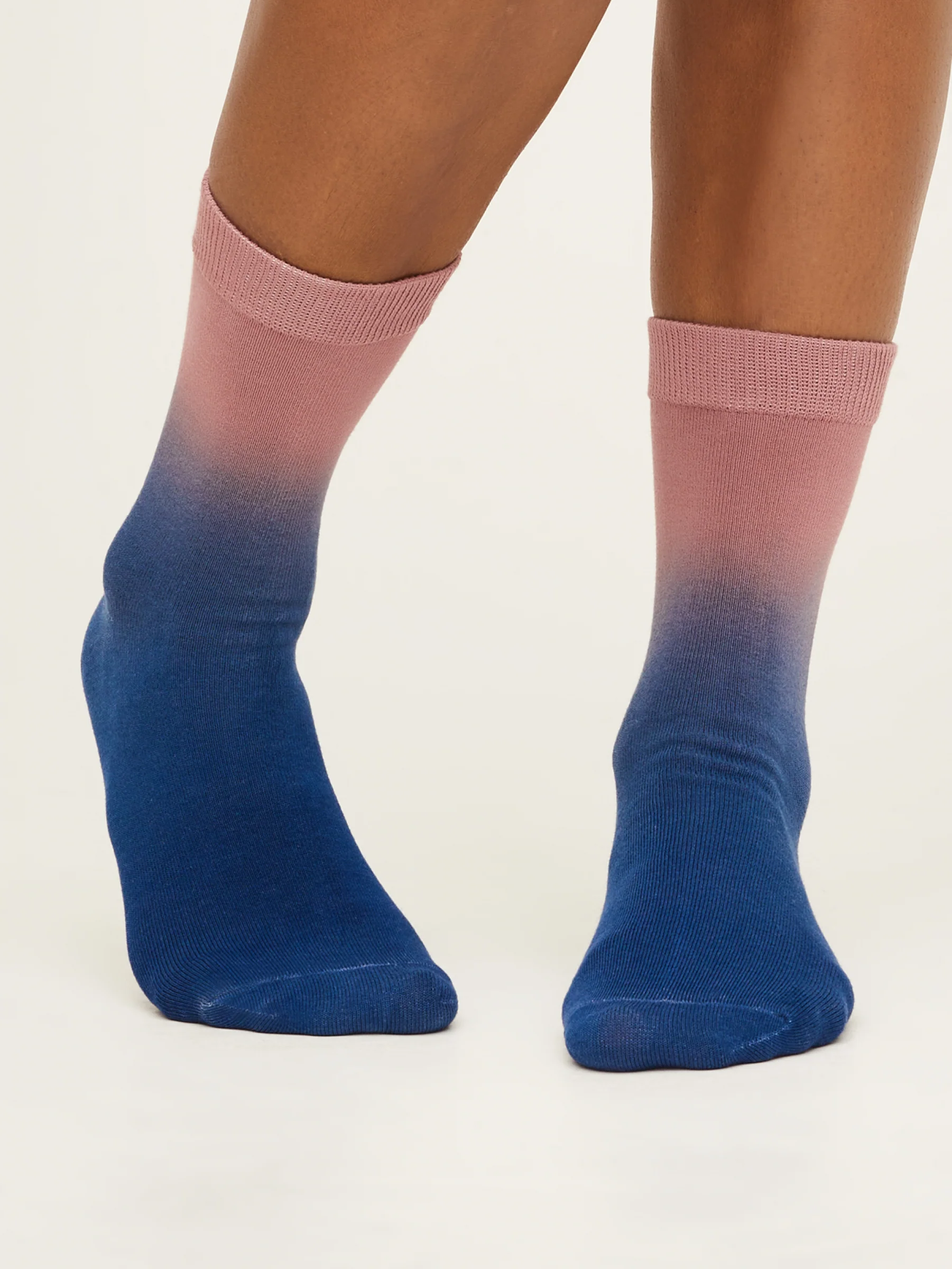 Dip Dye Socks - Damson Purple - Flockneti