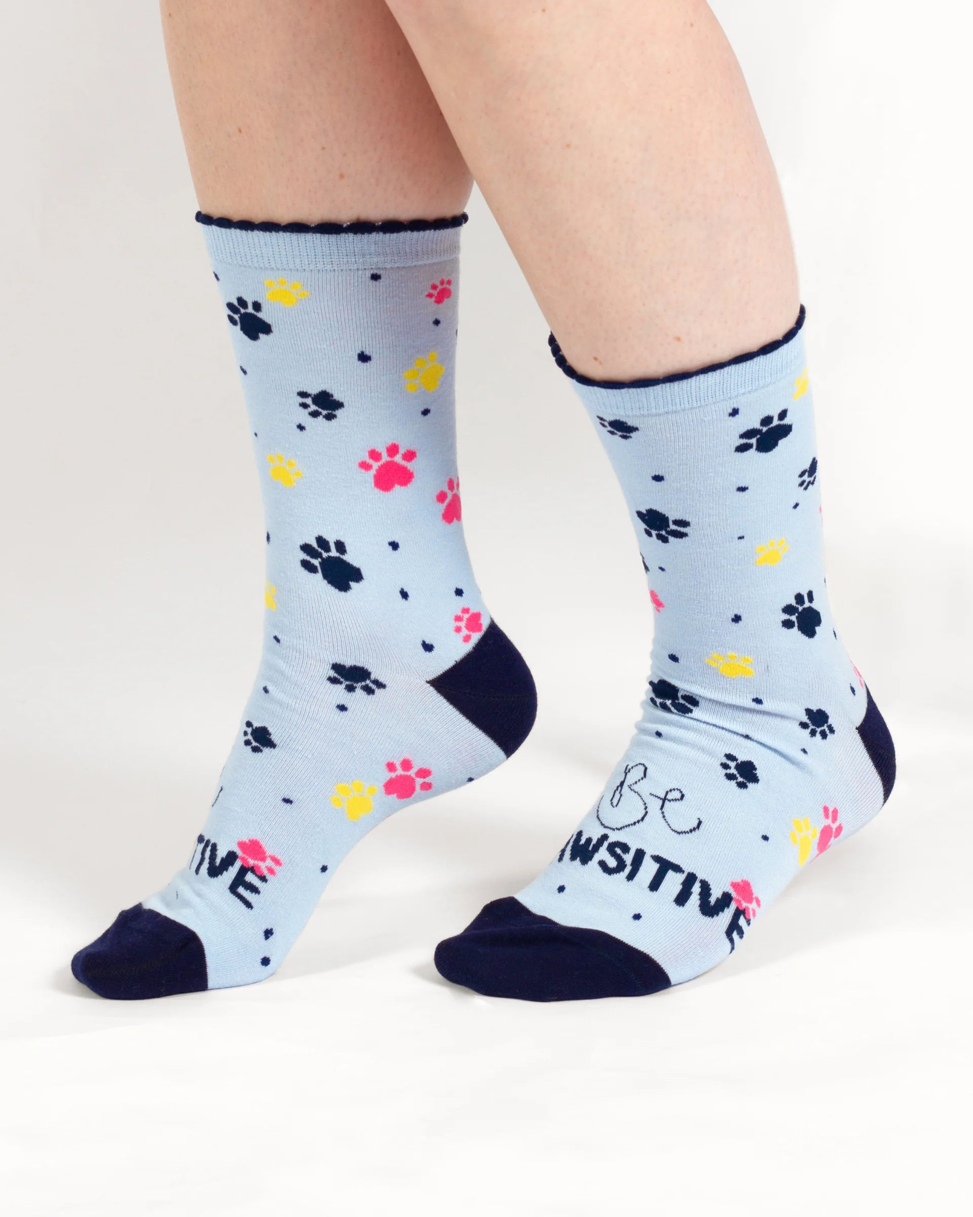 Be Pawsitive Organic Cotton 2 Socks in a Bag - Blue Multi - Flockneti