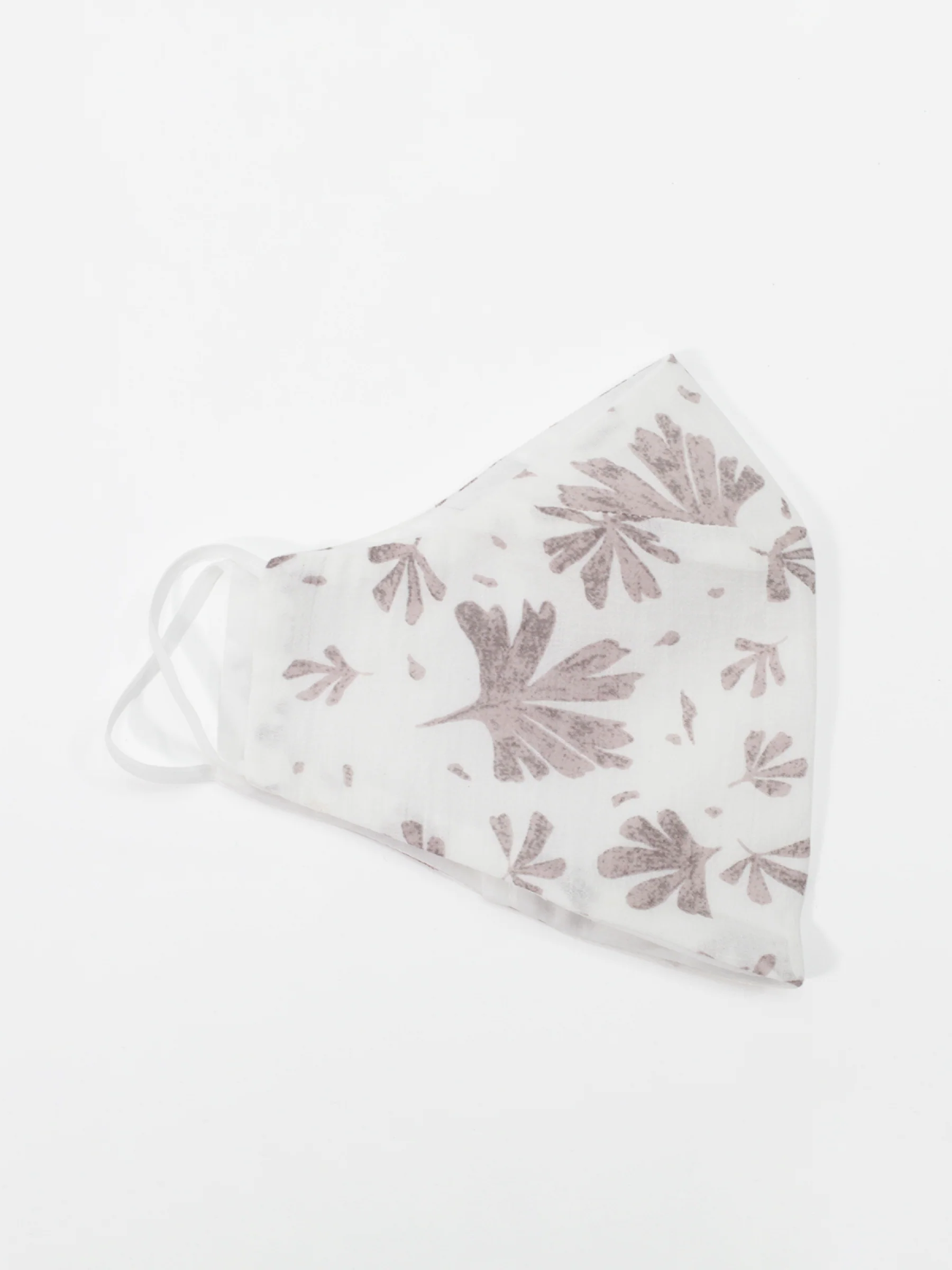 Organic Cotton Printed Face Mask - Winslet Brown - Flockneti