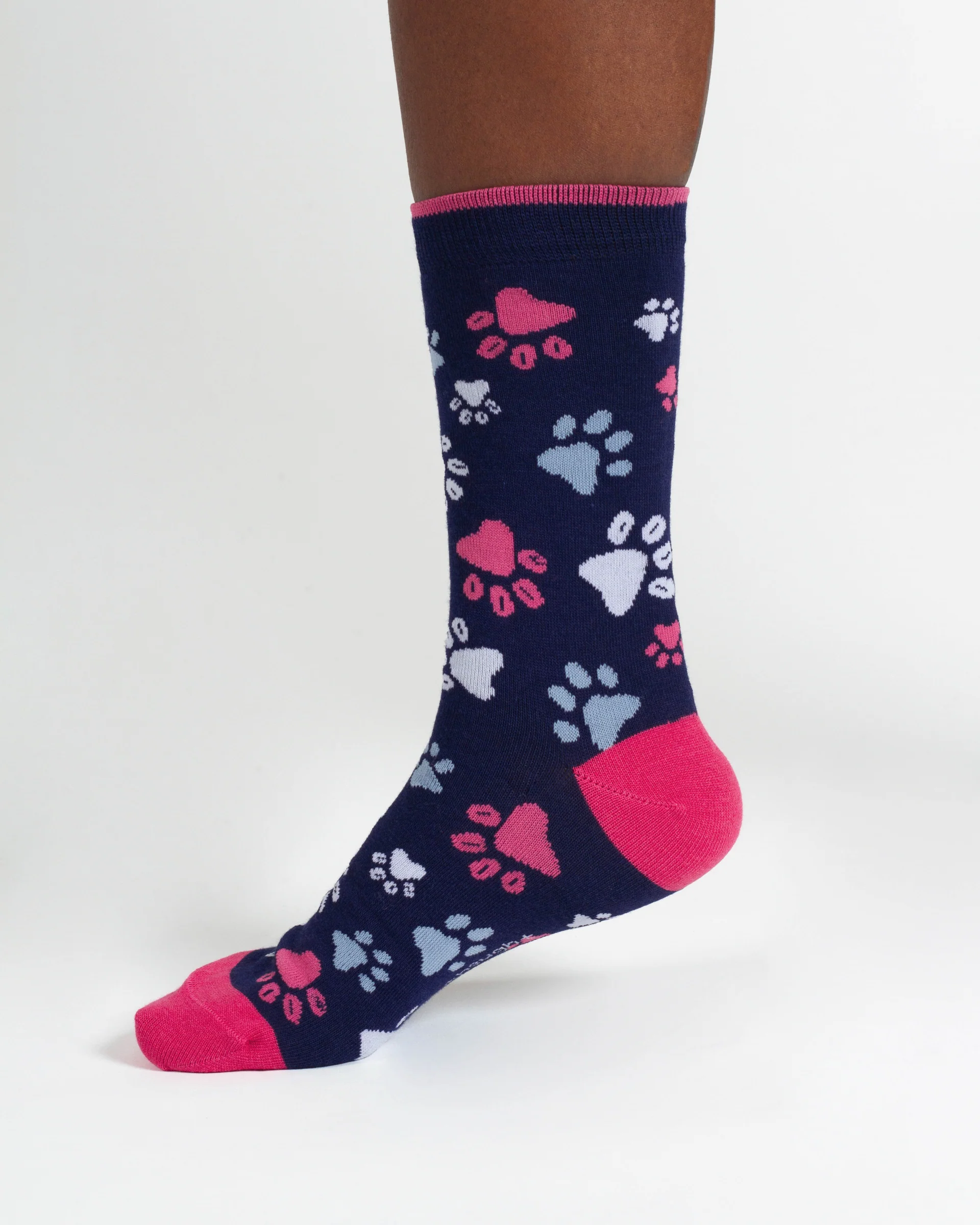 Purrfect Bamboo 2 Socks in a Bag - Pink/Blue Multi - Flockneti