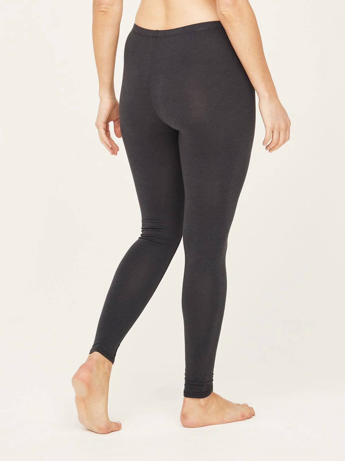 Essential Bamboo Organic Cotton Leggings - Pewter - Flockneti