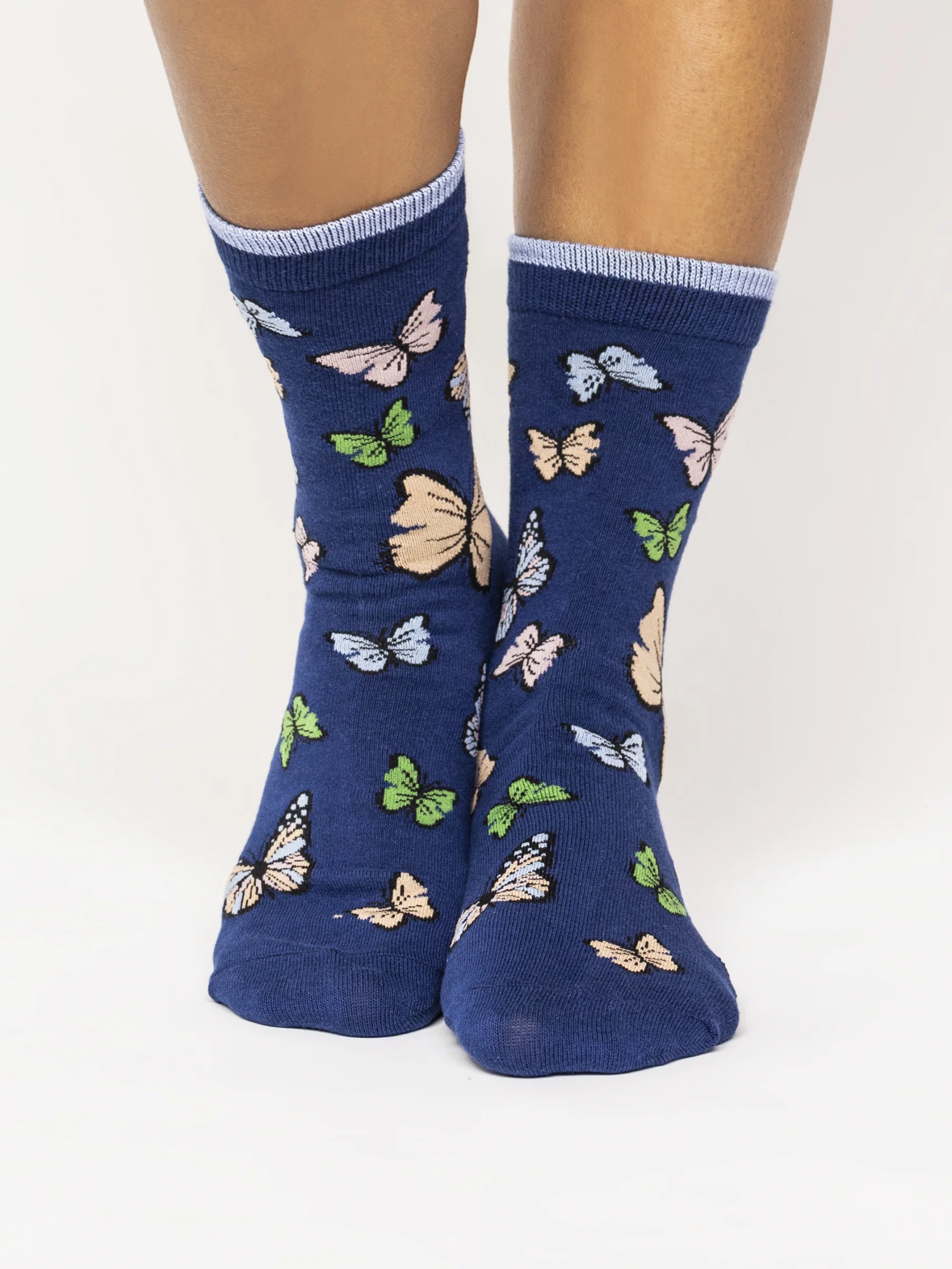 Butterfly Socks - Twilight Blue - Flockneti