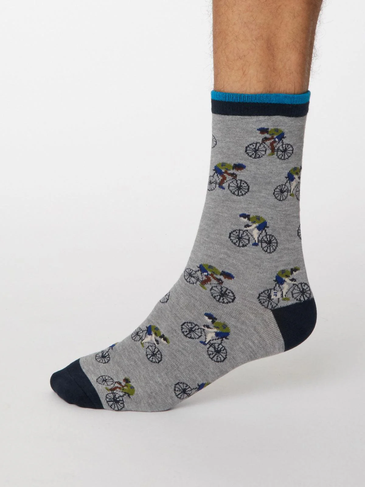 Garra De Bici Socks - Mid Grey Marle - Flockneti