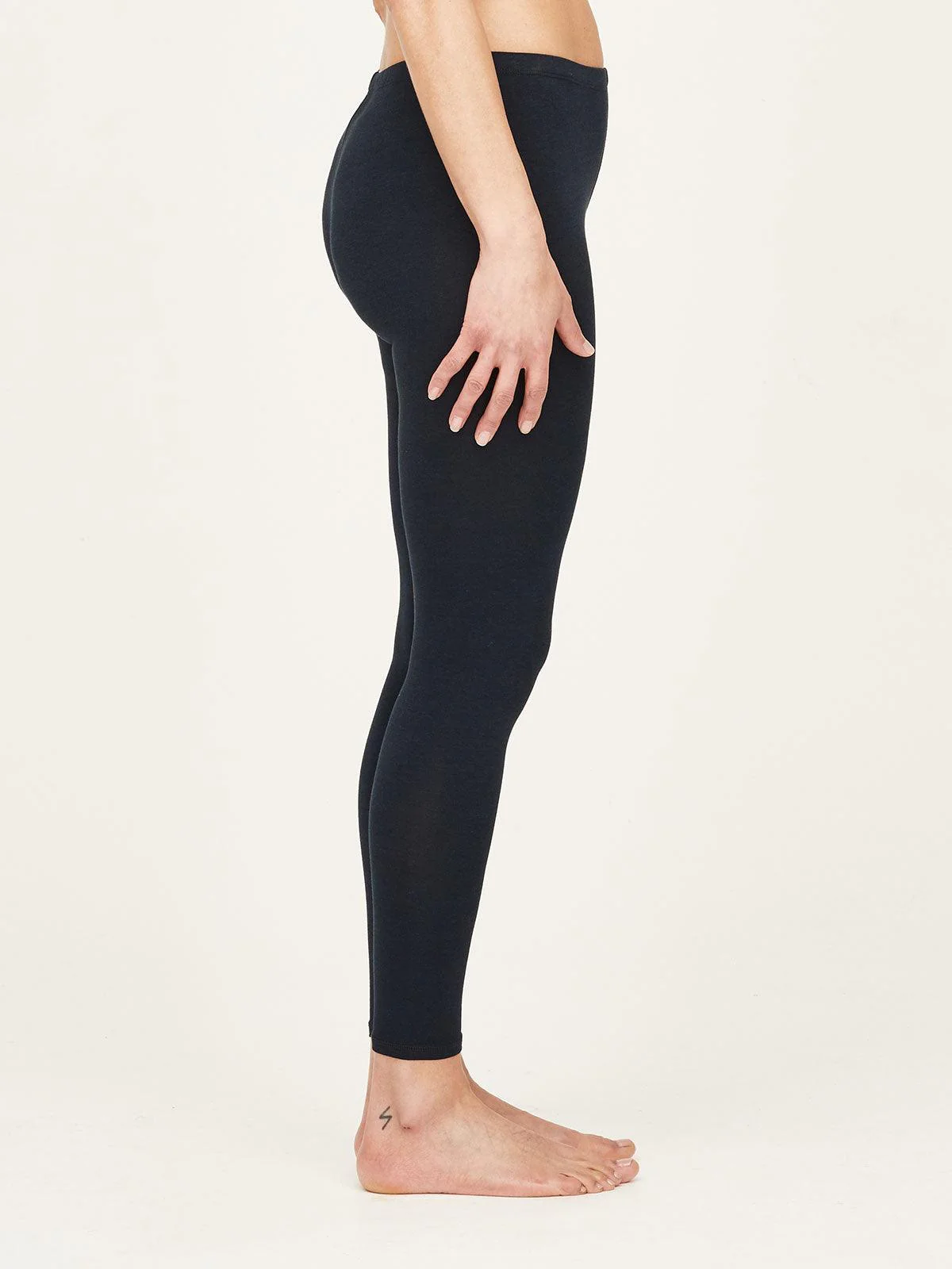 Essential Organic Cotton Leggings - Navy - Flockneti
