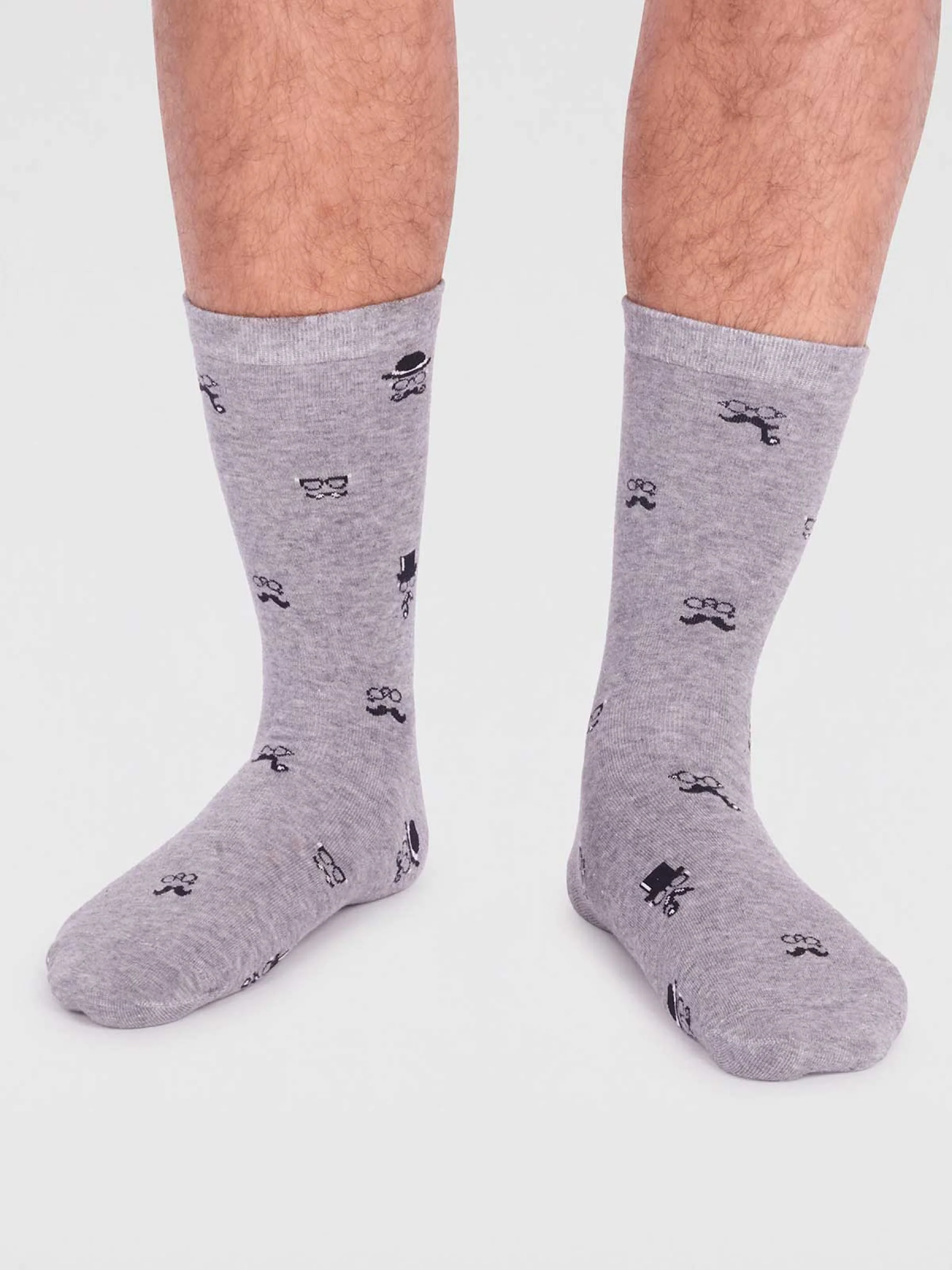 Jett Organic Cotton Smart Socks - Grey Marle - Flockneti
