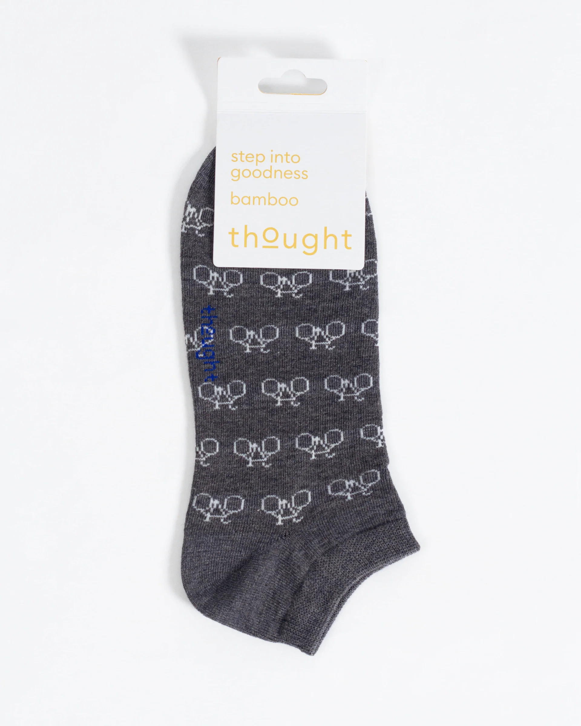 Bicycle Bamboo Trainer Socks - Grey - Flockneti