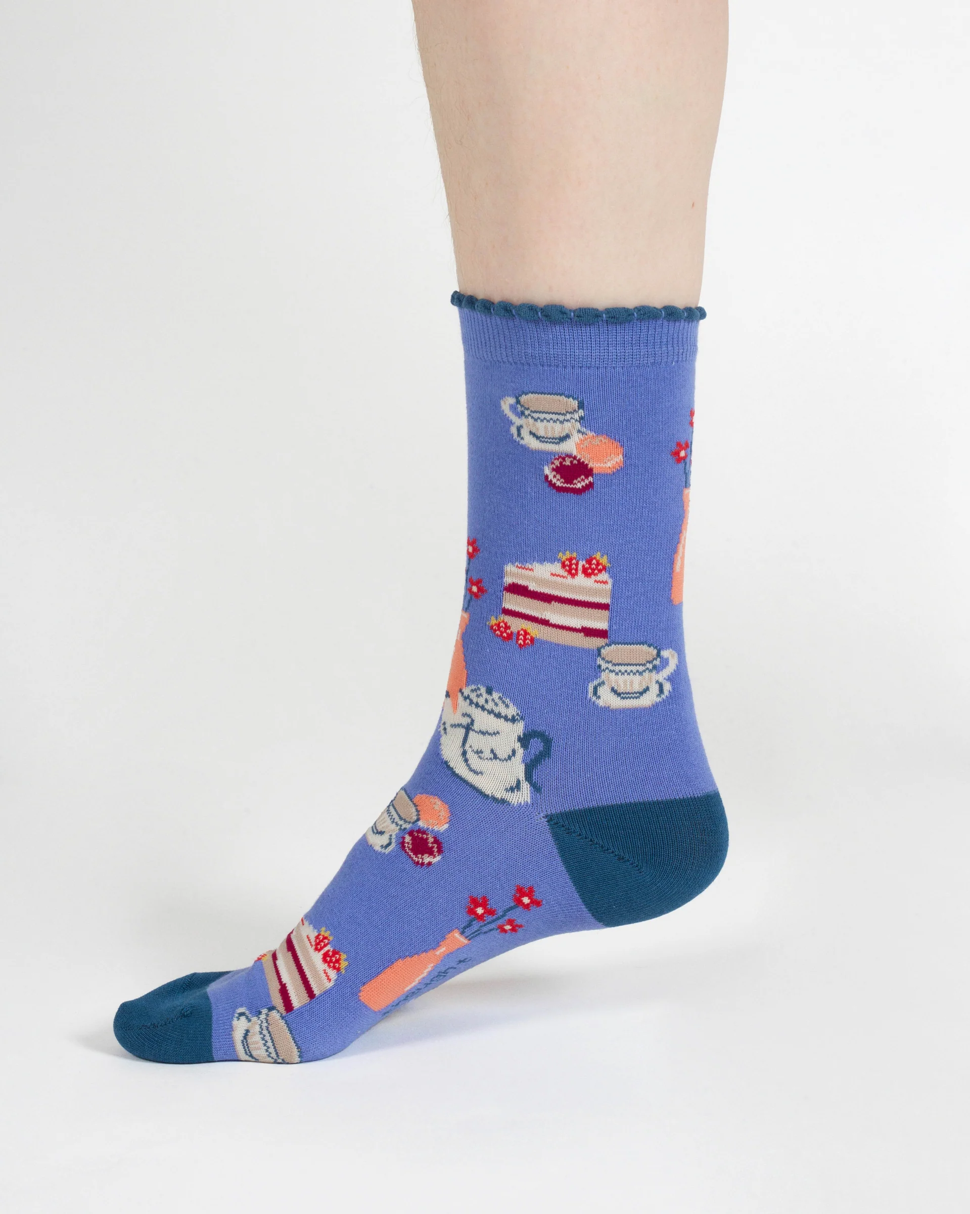 A Perfect Afternoon Organic Cotton Gift Box of 4 Socks - Multi - Flockneti