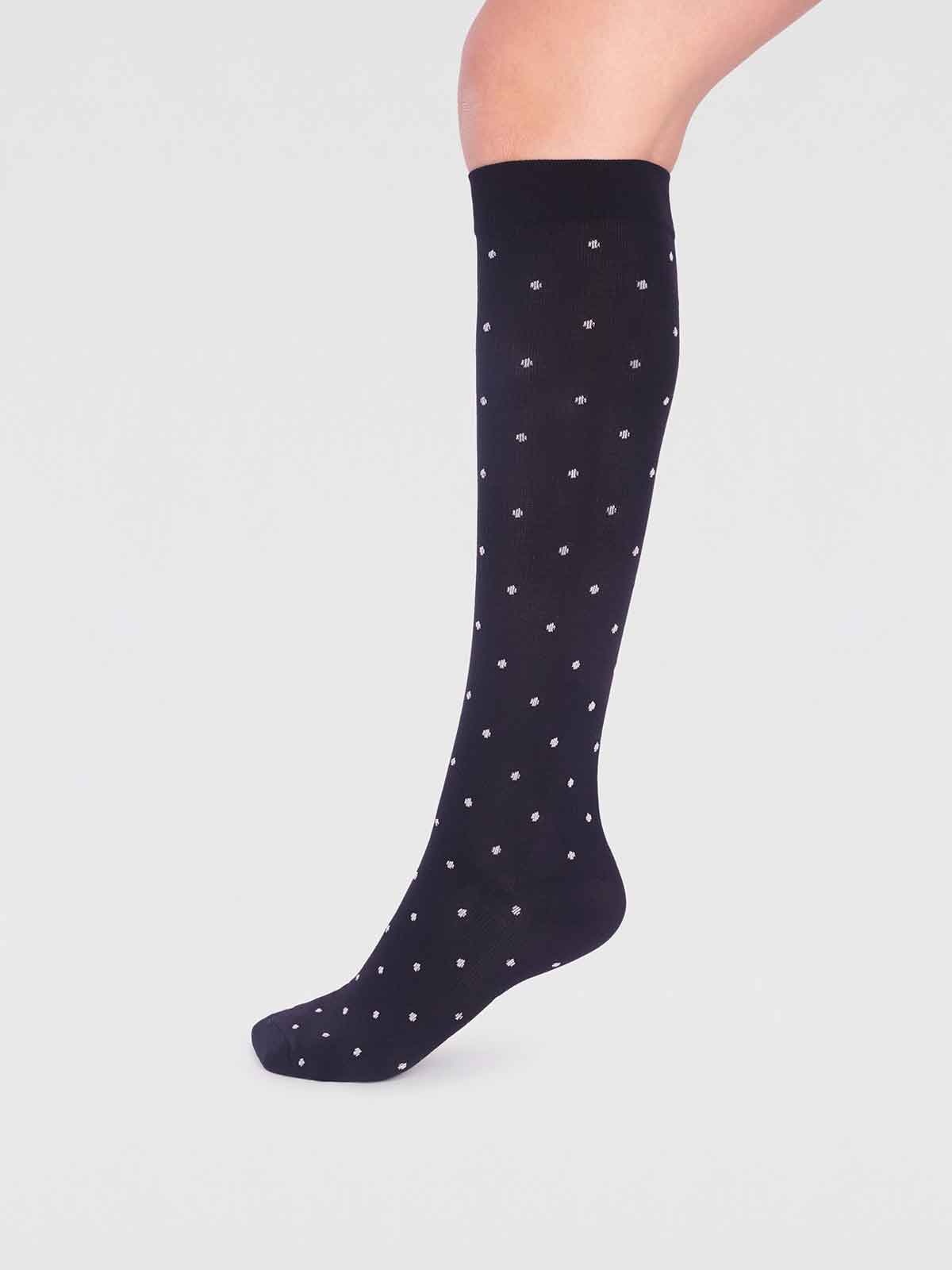 Recycled Nylon Essential Flight Socks - Black - Flockneti