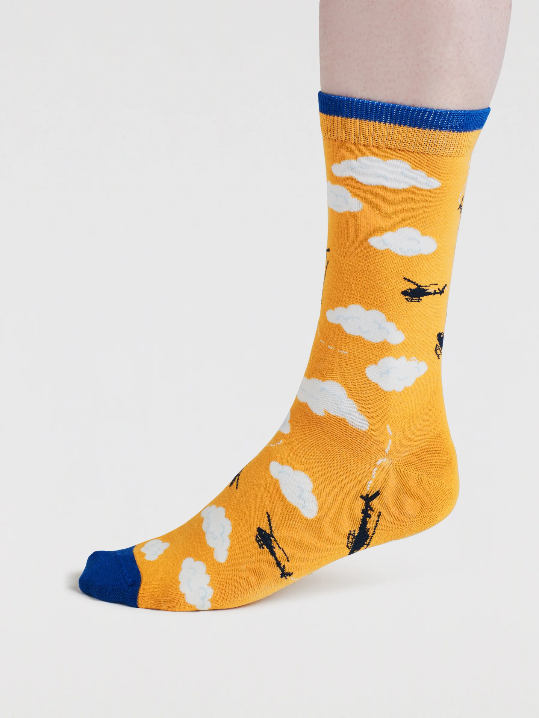 Pele Sky Organic Cotton Socks - Cumin Yellow - Flockneti