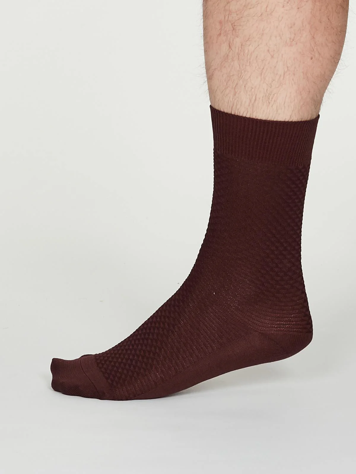GEOFFREY SOCKS - BURGUNDY - Flockneti
