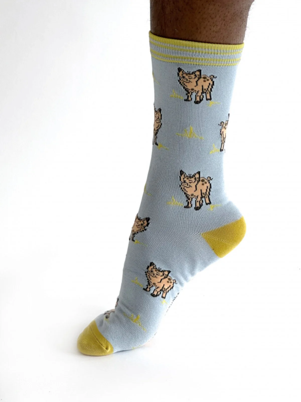 Willem Pig Bamboo Socks - Light Blue - Flockneti