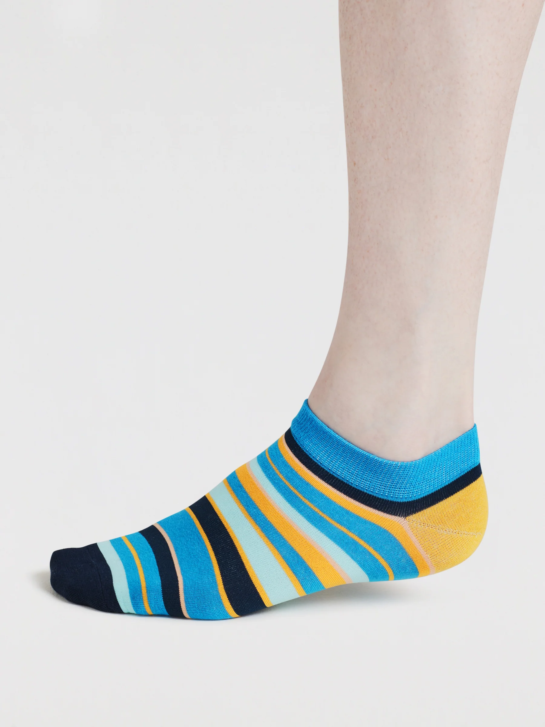 Agot Stripe & Spot Organic Cotton 3 Pack Socks - Multi - Flockneti