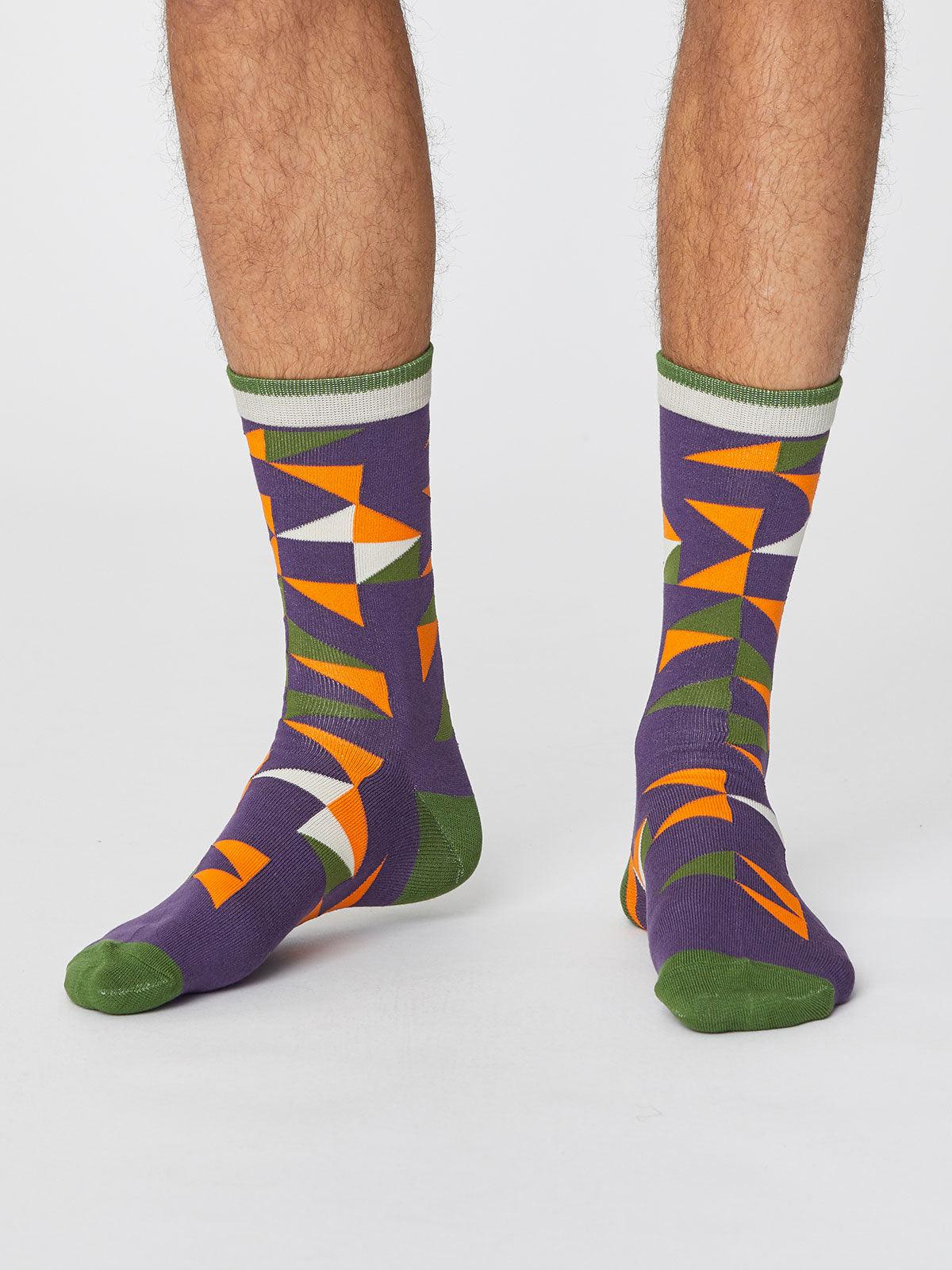 Triangle Socks - Plum - Flockneti