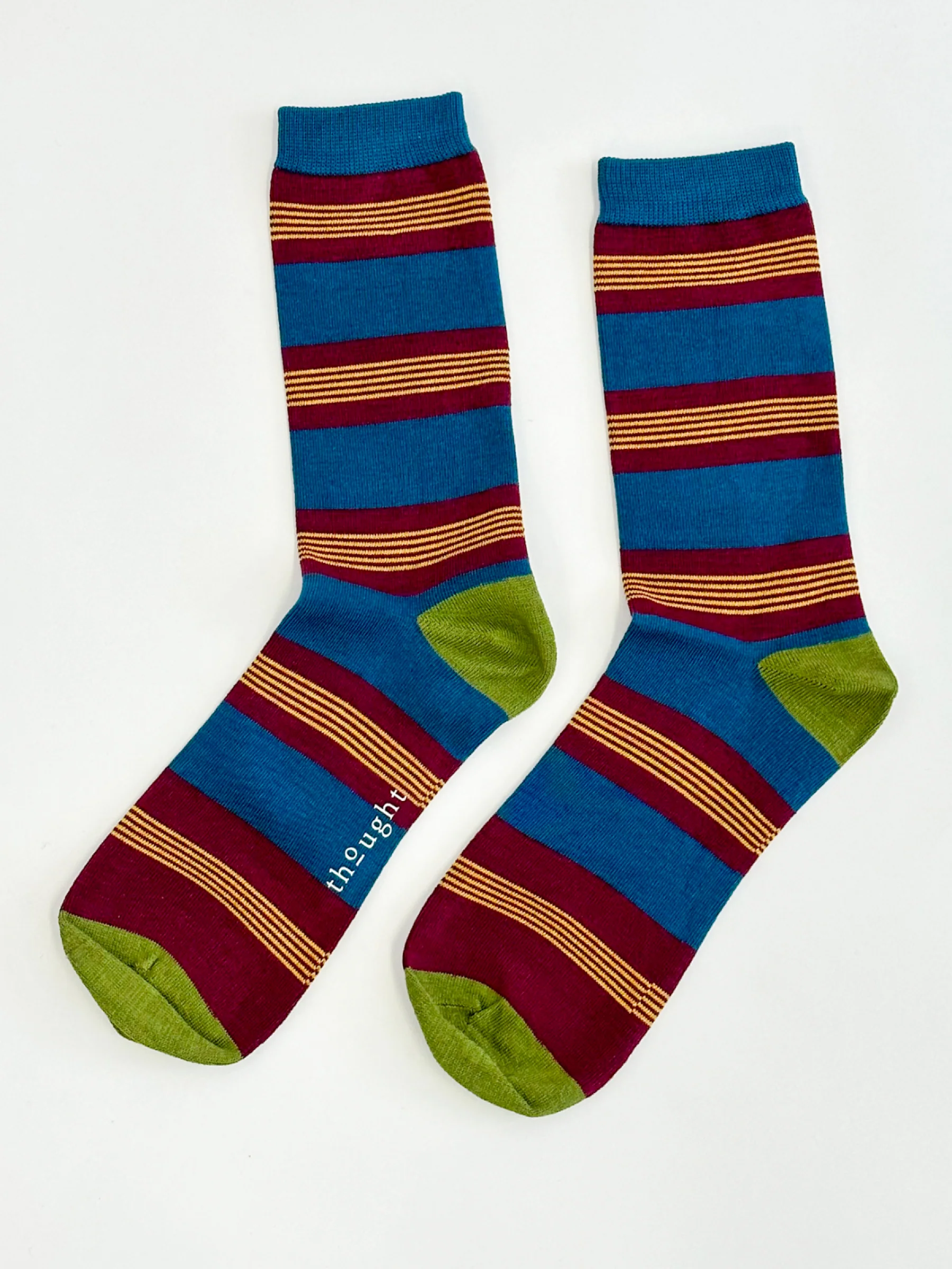 Jesper Stripe Socks - Bilberry - Flockneti