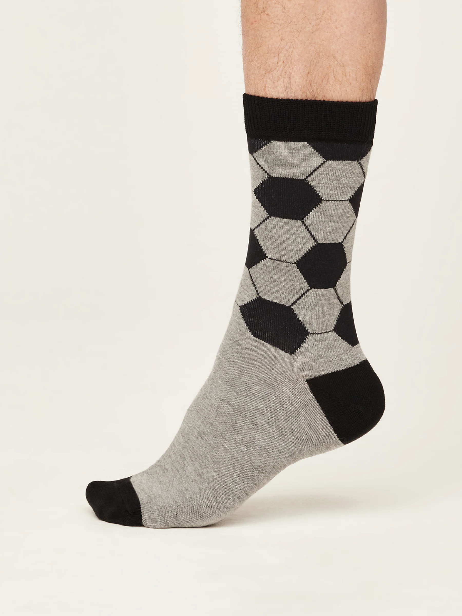 Football Socks In A Bag - Grey Marle - Flockneti