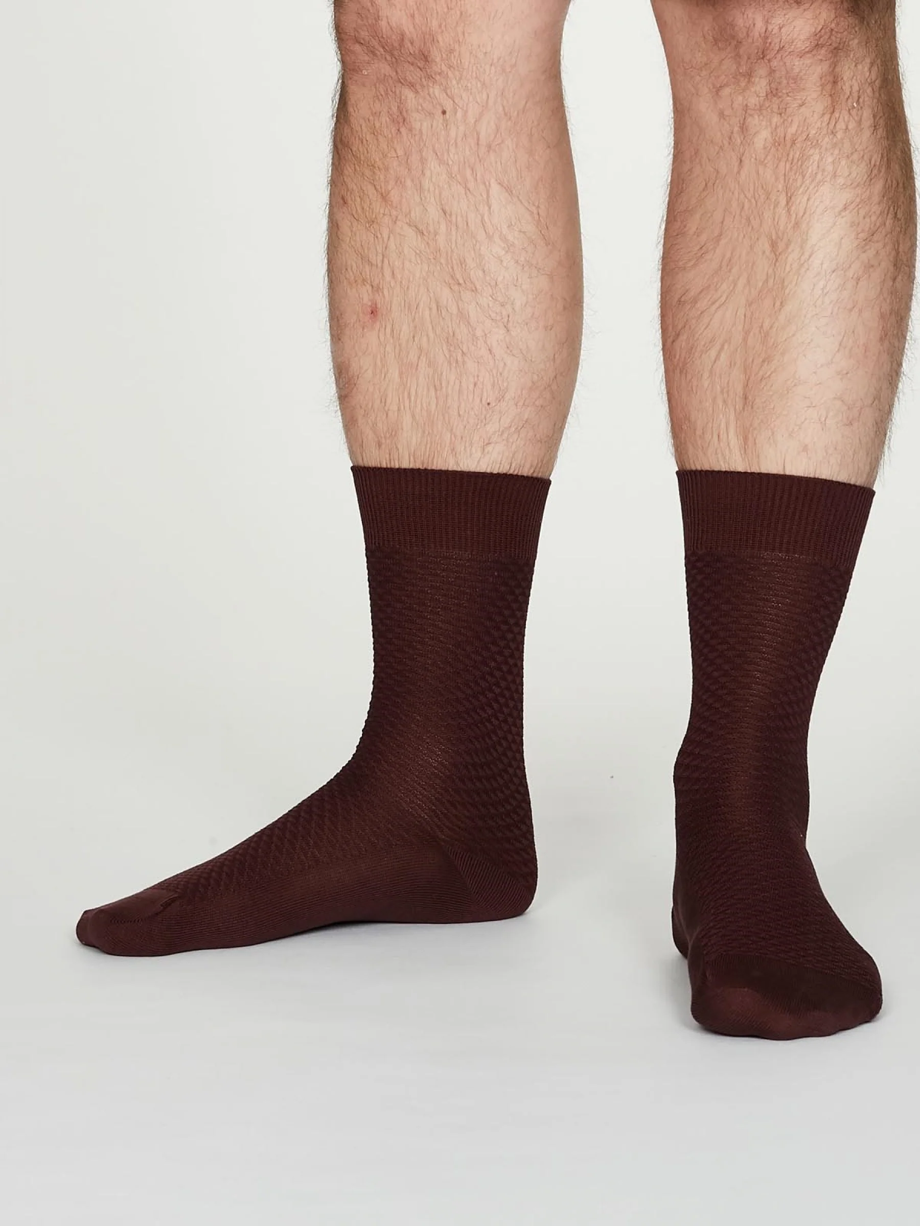 GEOFFREY SOCKS - BURGUNDY - Flockneti