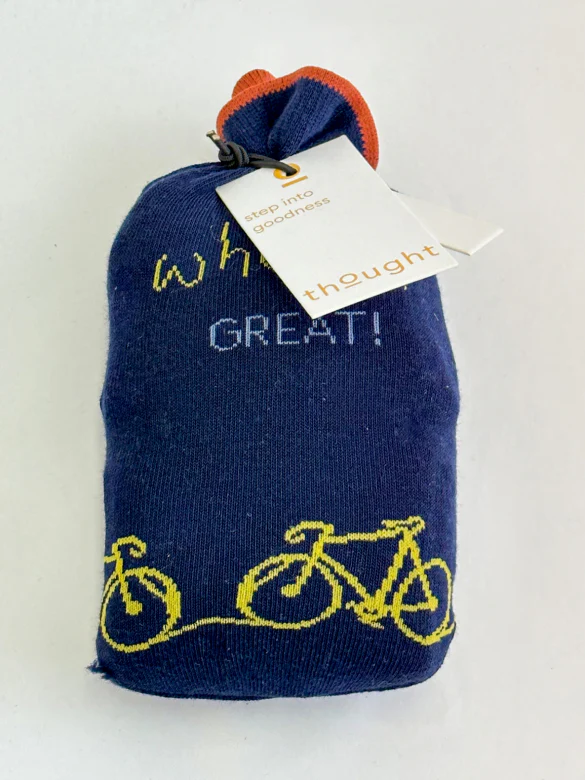 Riam Bike Bamboo Socks In A Bag - Navy - Flockneti