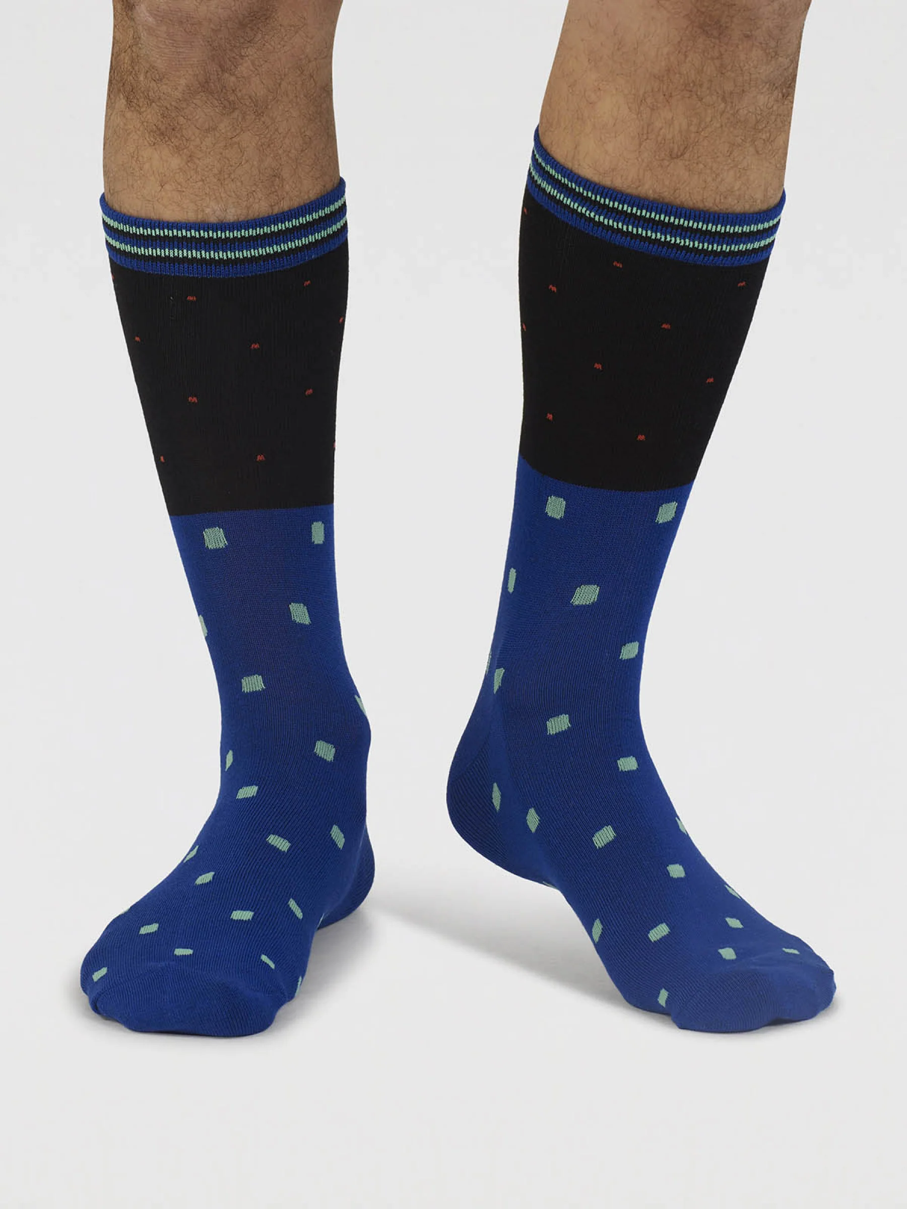 Rowan Spot Bamboo Socks - Black - Flockneti