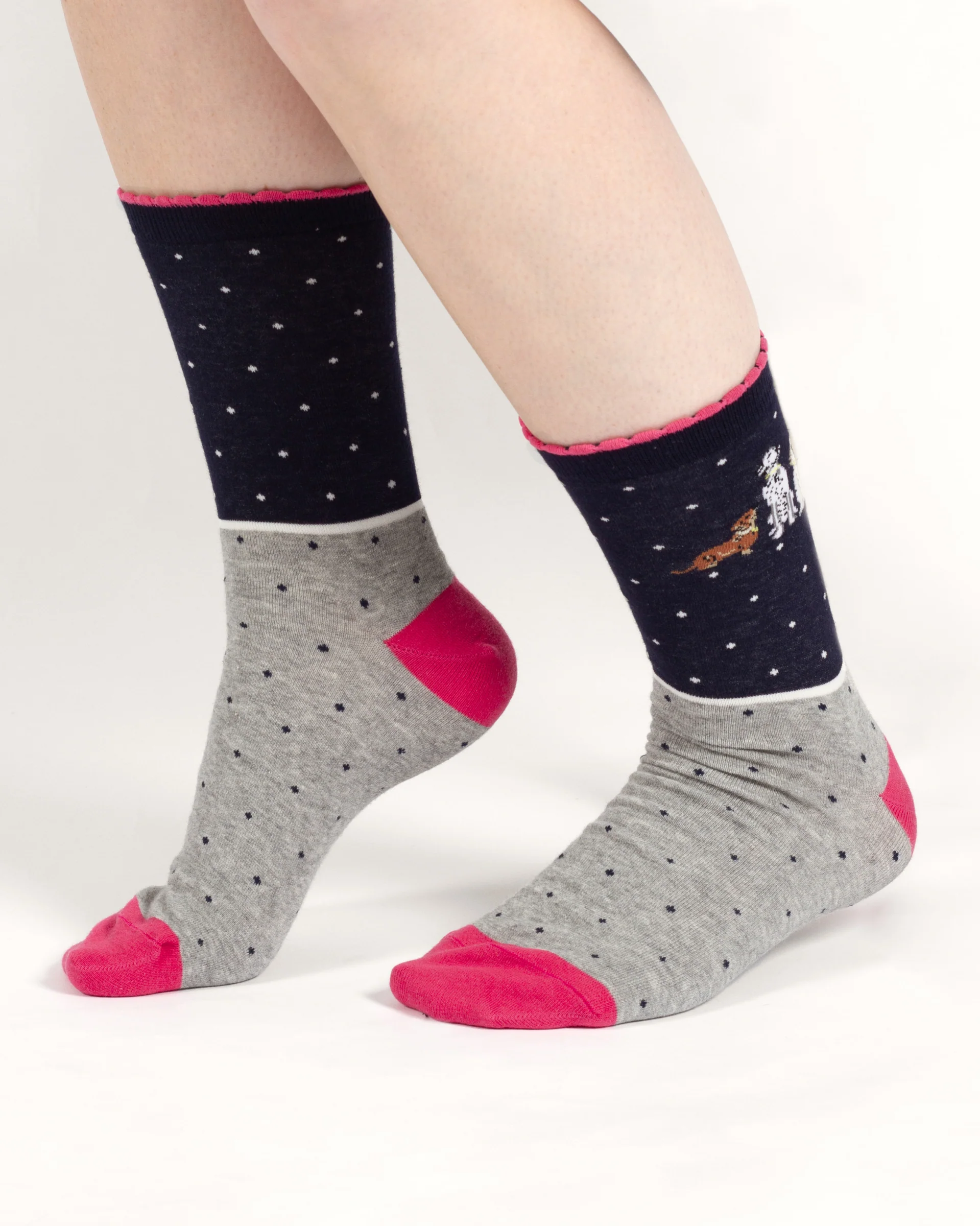 Be Pawsitive Organic Cotton 2 Socks in a Bag - Blue Multi - Flockneti