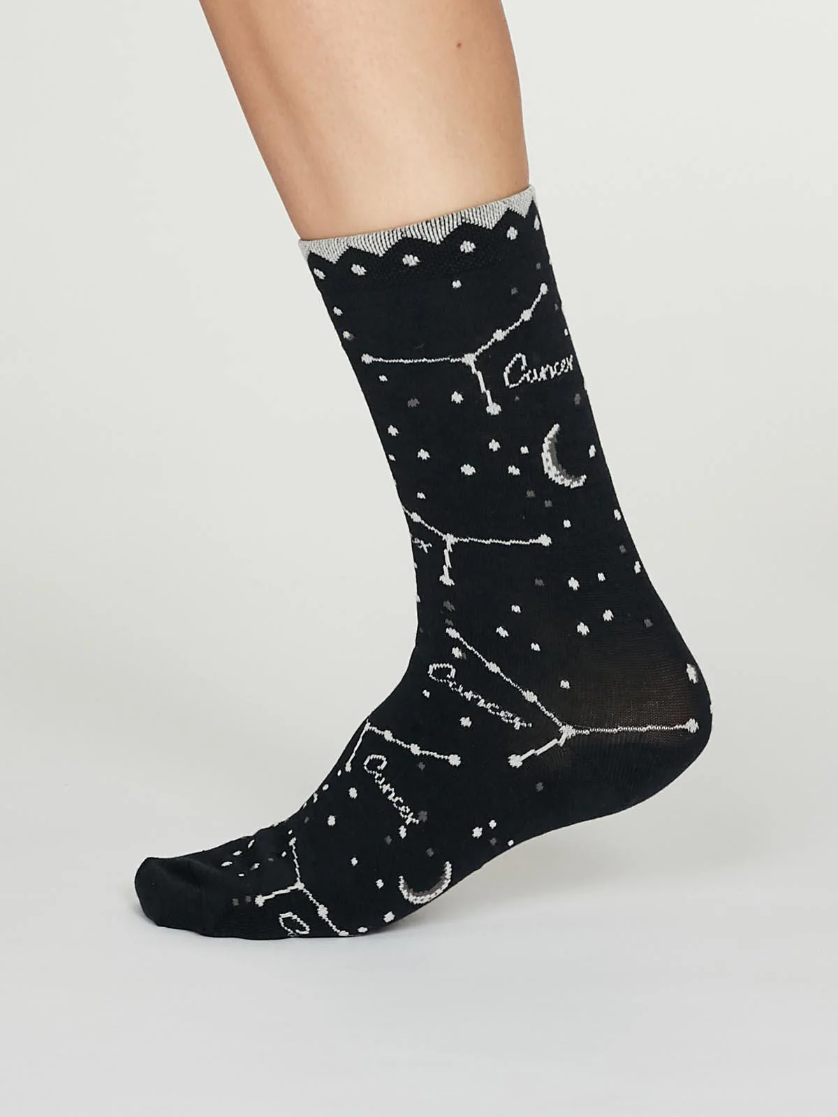 Cancer Zodiac Bamboo Organic Cotton Horoscope Star Sign Socks - Flockneti